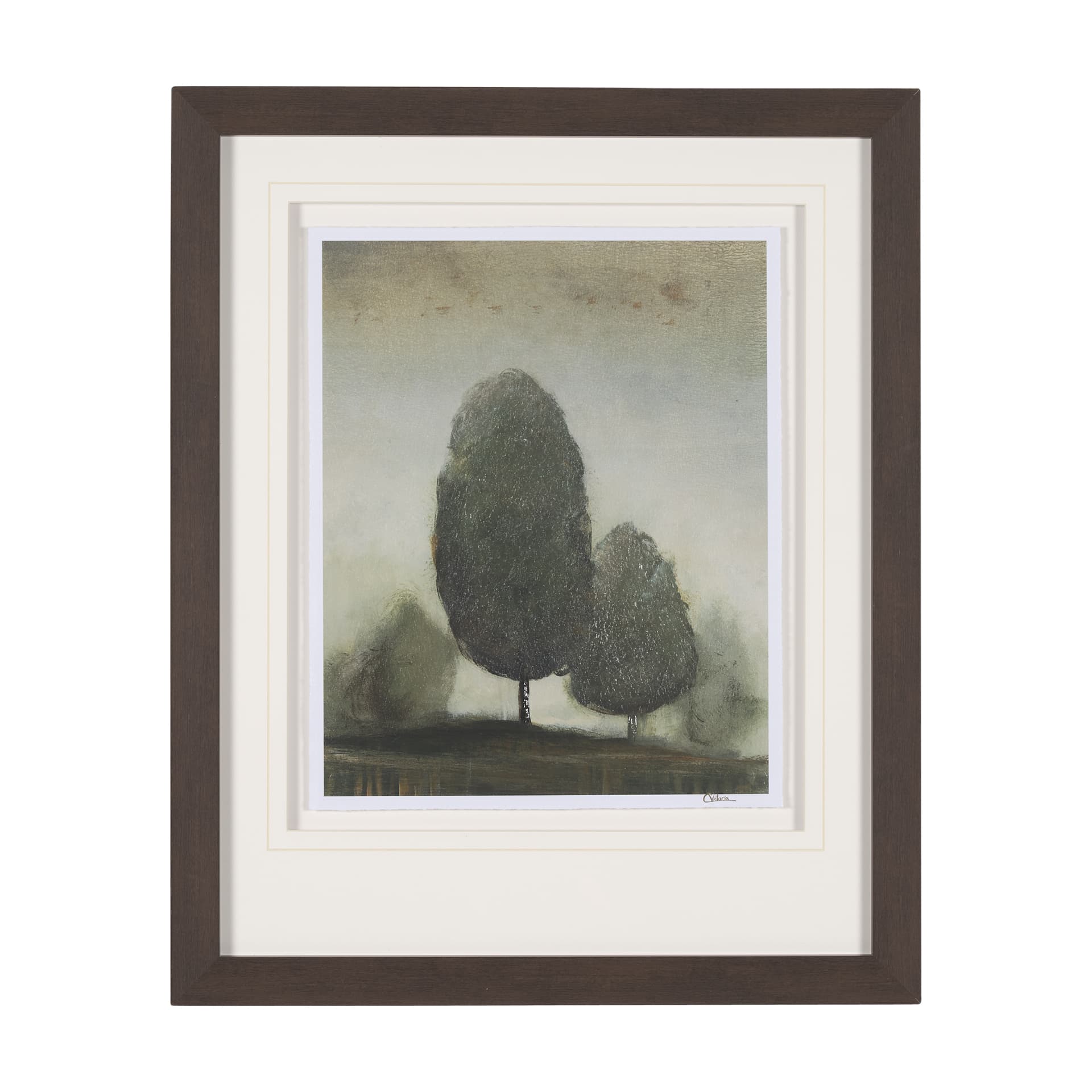 Secret Garden III by Mercana Studio a Hand Embellished Textured Framed Art Print Matted under Glass — product photograph