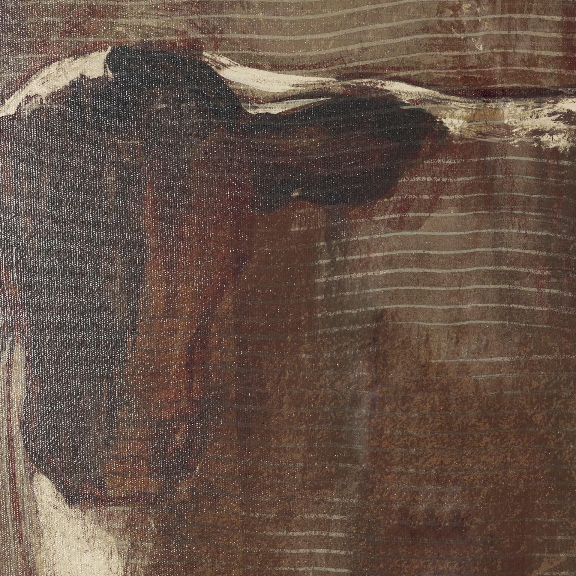 Molly by Mercana Studio Hand-Embellished Textured Framed Artwork Matted under Glass — product photograph