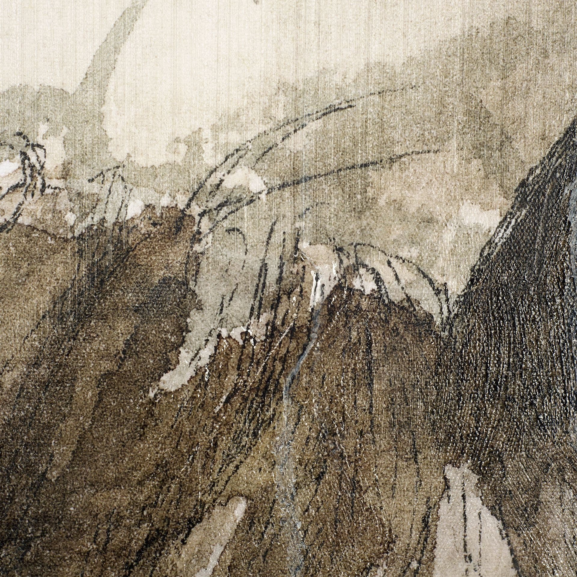 Horse Portrait I by Mercana Studio a Hand Embellished Textured Canvas — product photograph