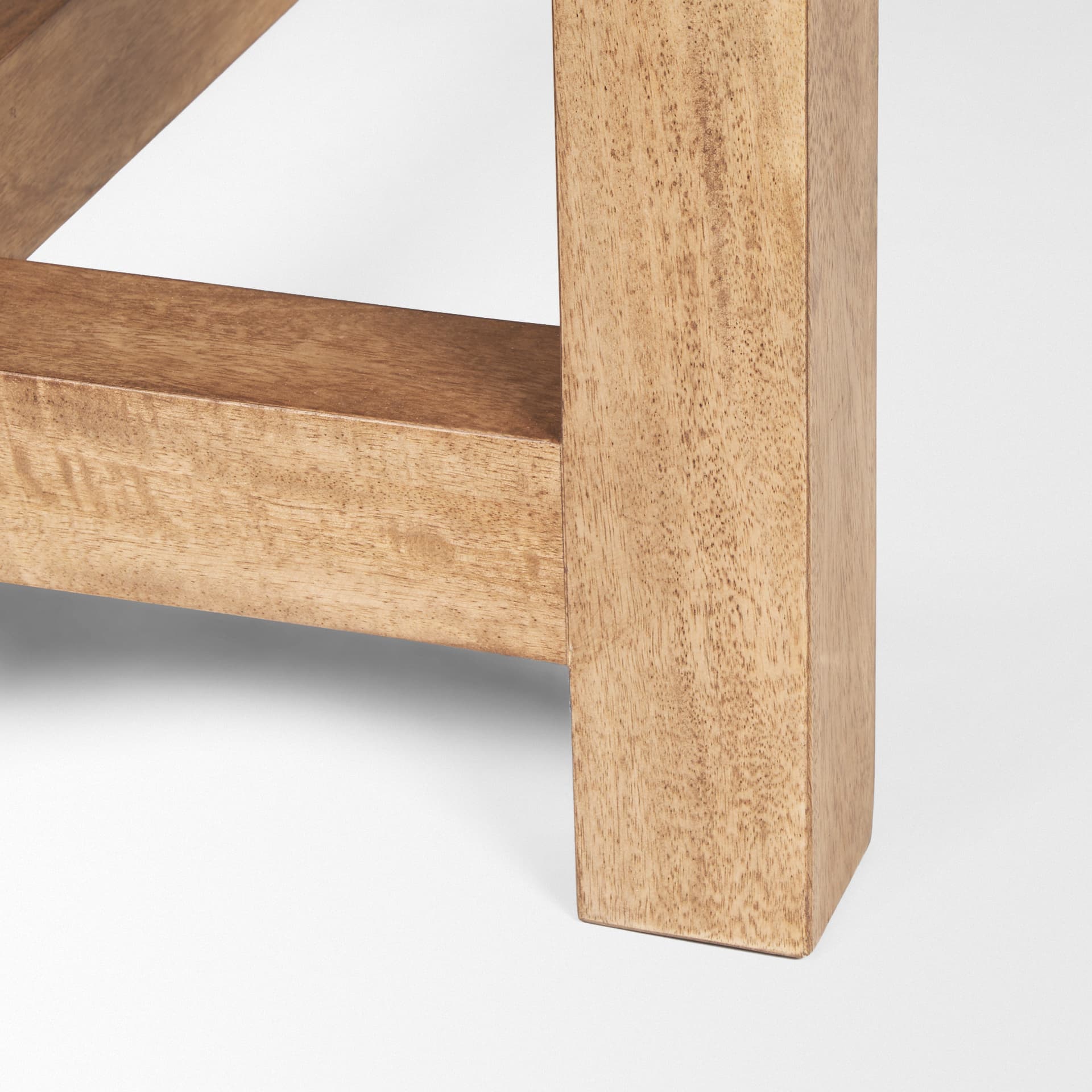 Suke 84"L x 42"W Rectangular Trestle Dining Table | Natural Wood | Seats 8 — product photograph