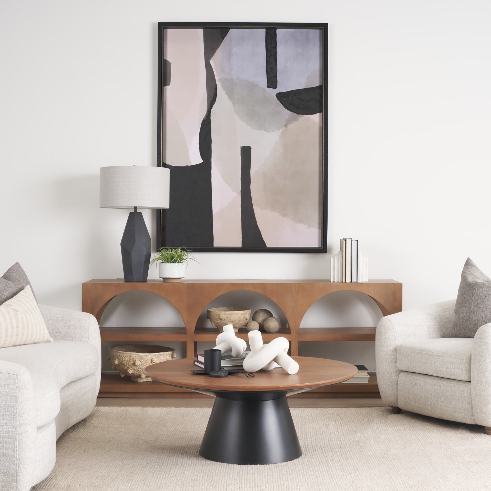 Shape Shift - Form by Mercana Studio a Hand Embellished Textured Framed Art Print — product photograph