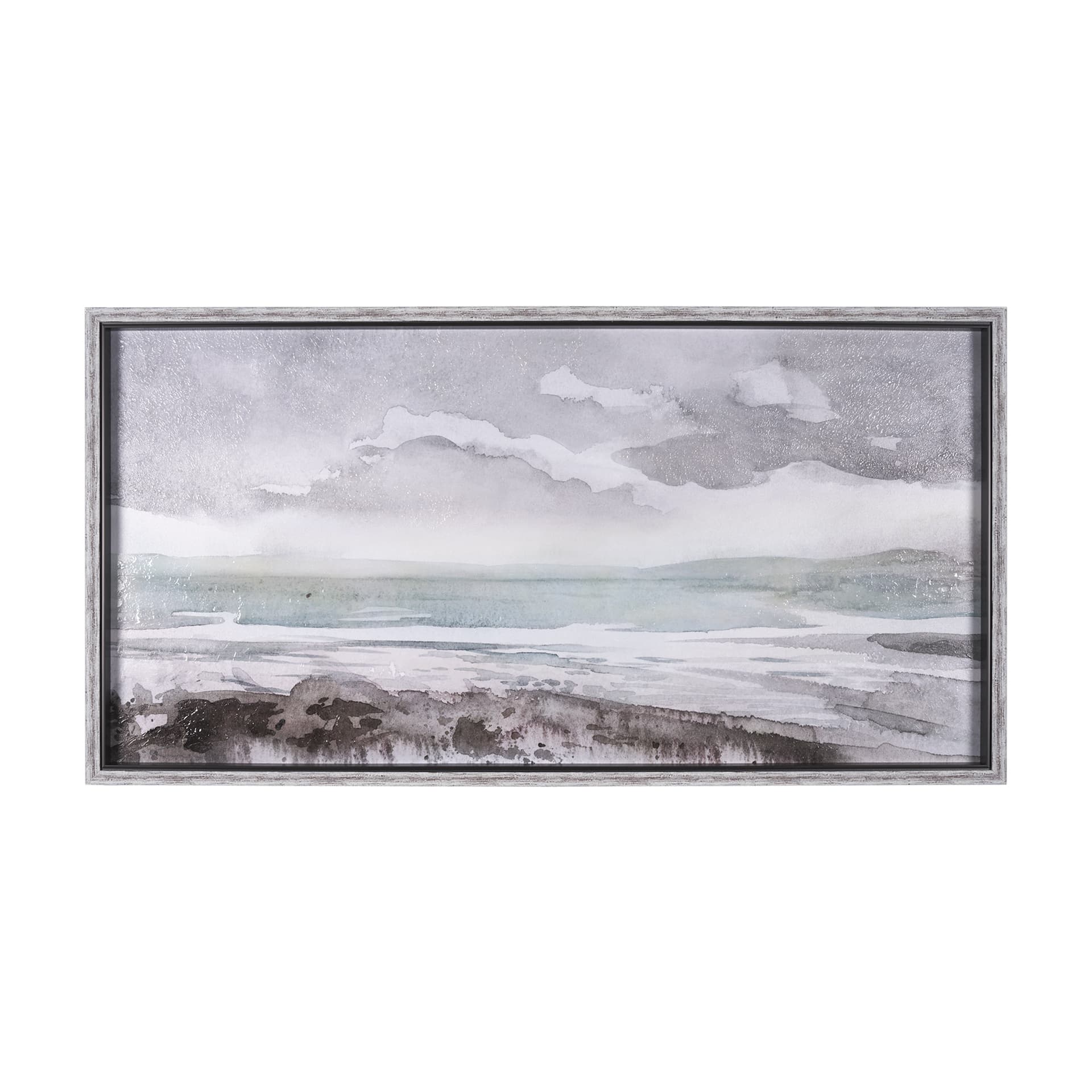 Seaside Vacation IV by Mercana Studio a Hand Embellished Textured Framed Art Print — product photograph