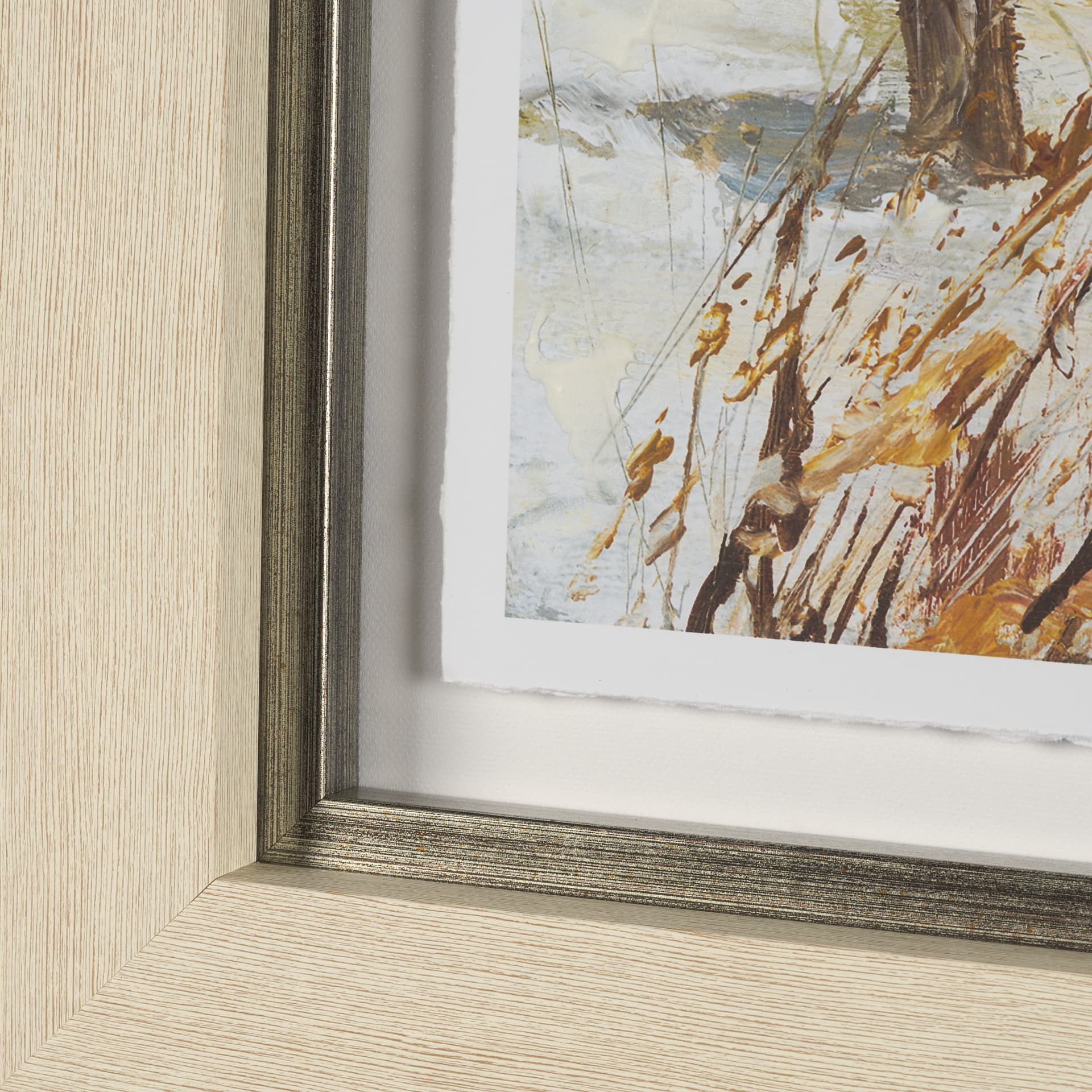Winter Day III by Mercana Studio Hand Embelished Framed Artwork Matted under Glass — product photograph