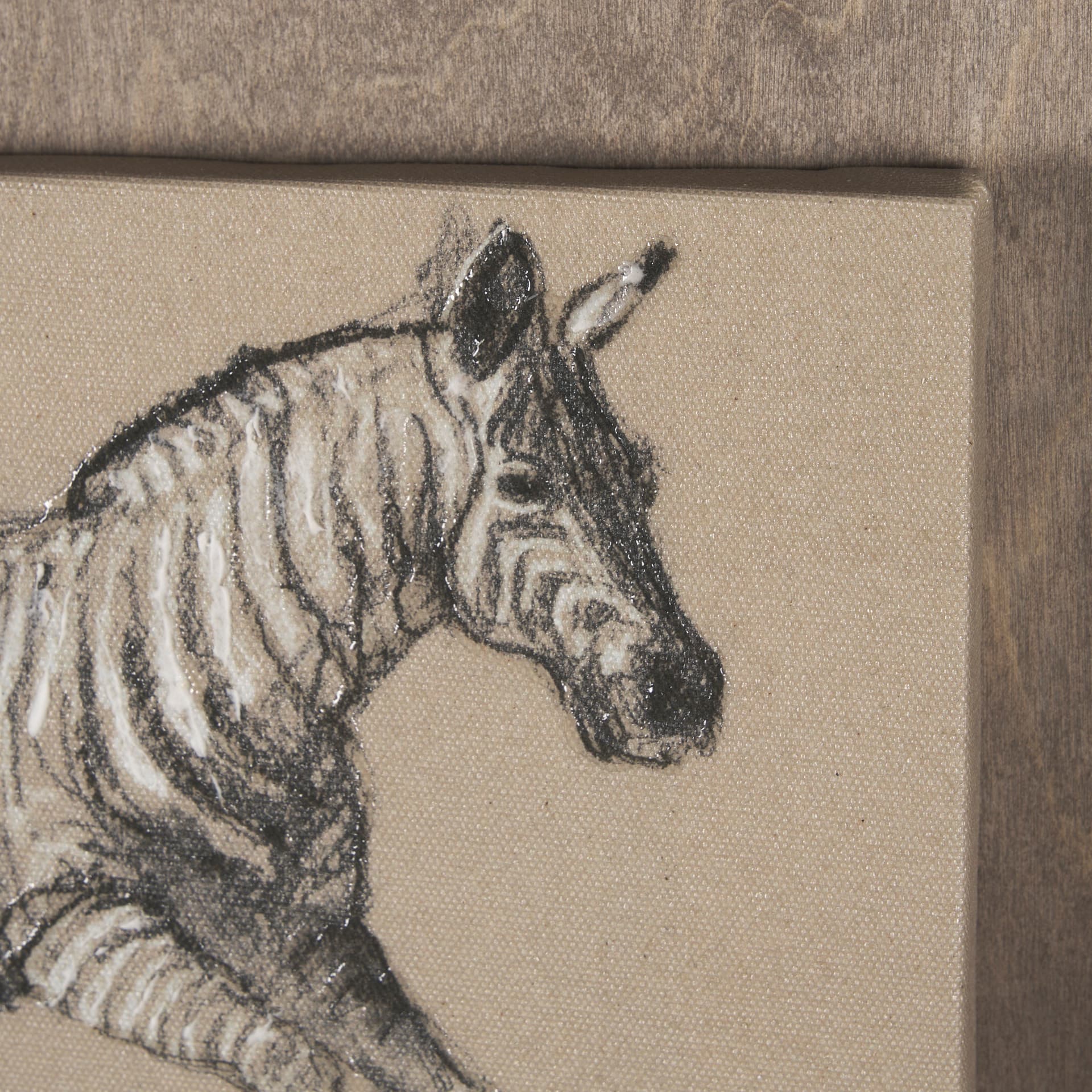 African Animal Study III by Mercana Studio a Hand Embellished Framed Art Print — product photograph