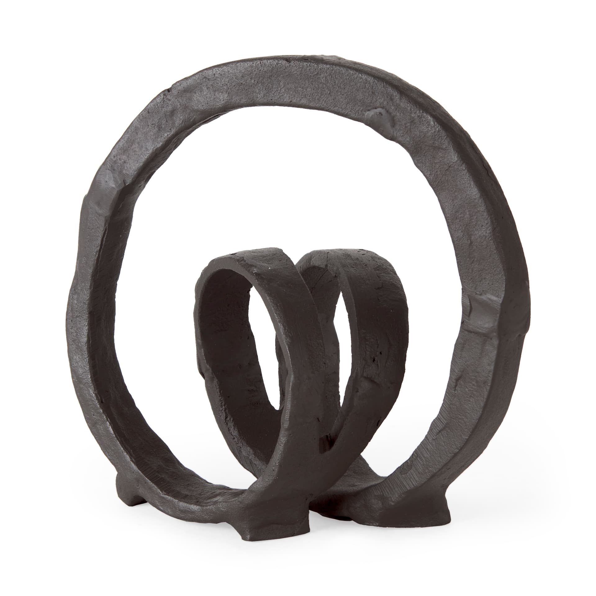 Stanislaw II Black Metal Infinite Ribbon Sculpture — product photograph