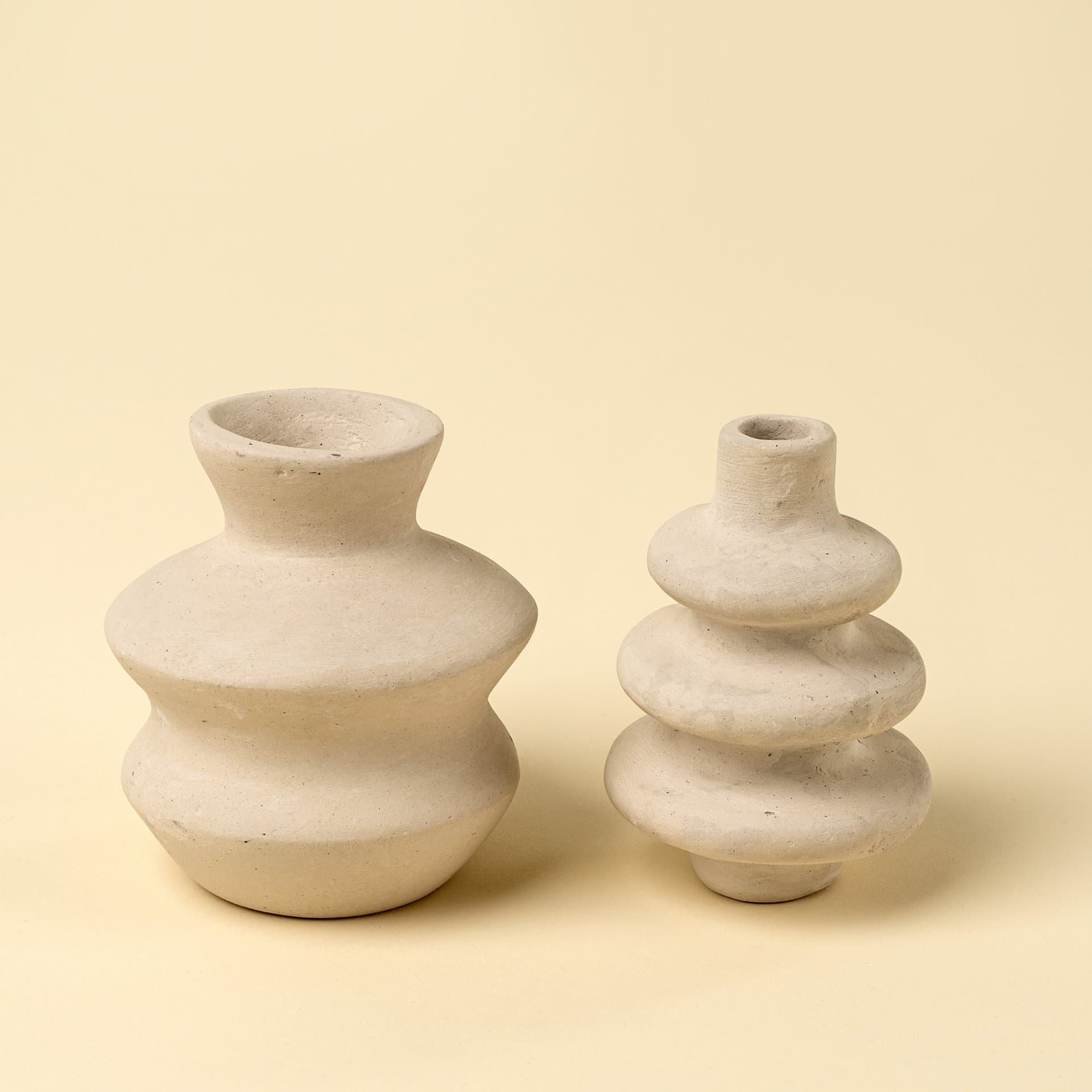 Ripple Paper Mache Bud Vase — product photograph