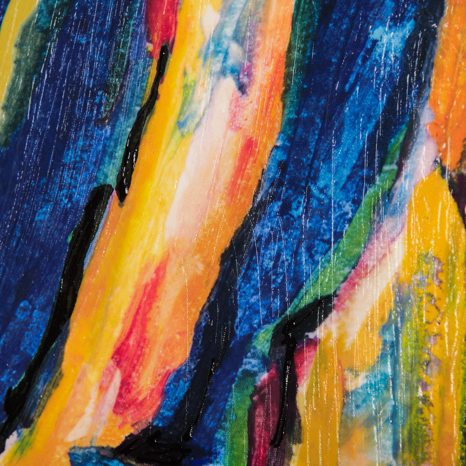 Numbers IV by Mercana Studio a Hand Embellished Textured Canvas — product photograph