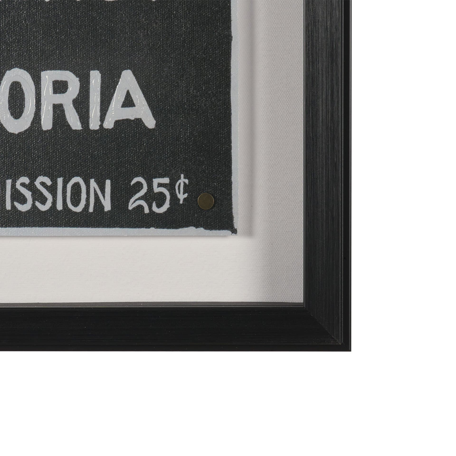 Ephemera Independent by The Vintage Collection Hand Embelished Text Frame Artwork Matted under Glass — product photograph