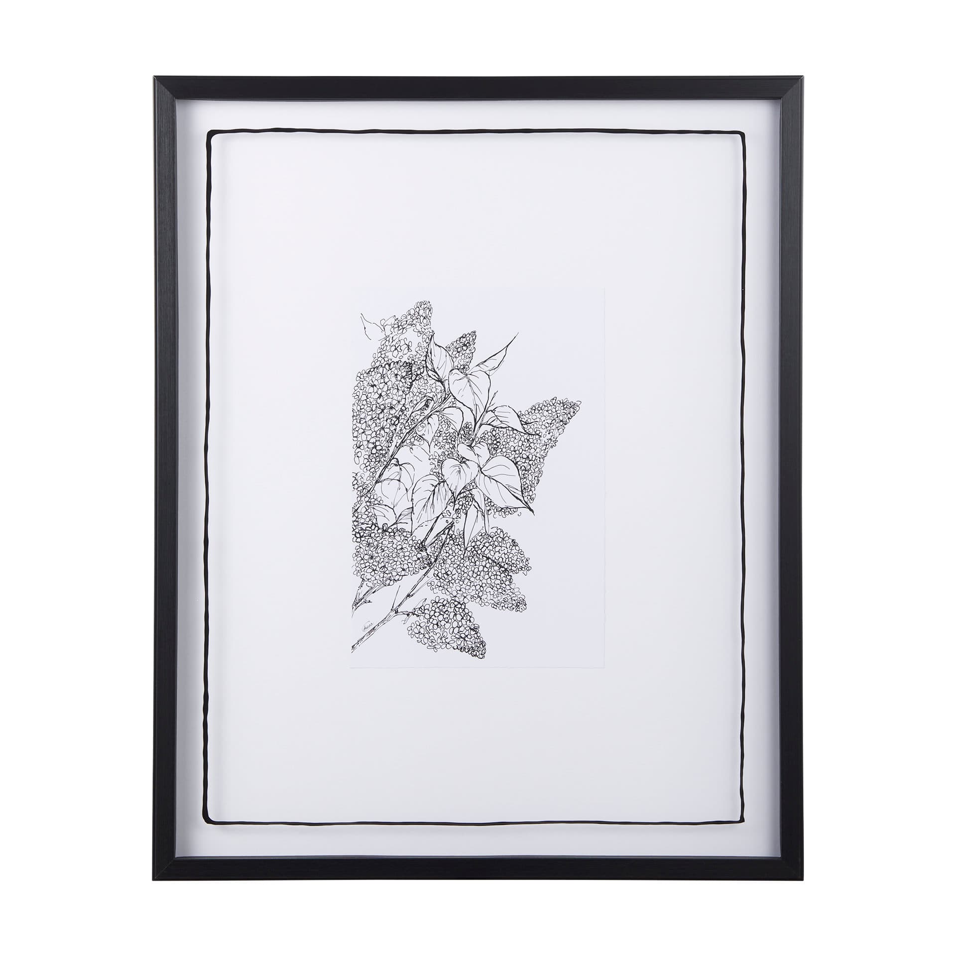 Spring Blooming XI by Mercana Studio a Hand Embellished Textured Framed Art Print Matted under Glass — product photograph