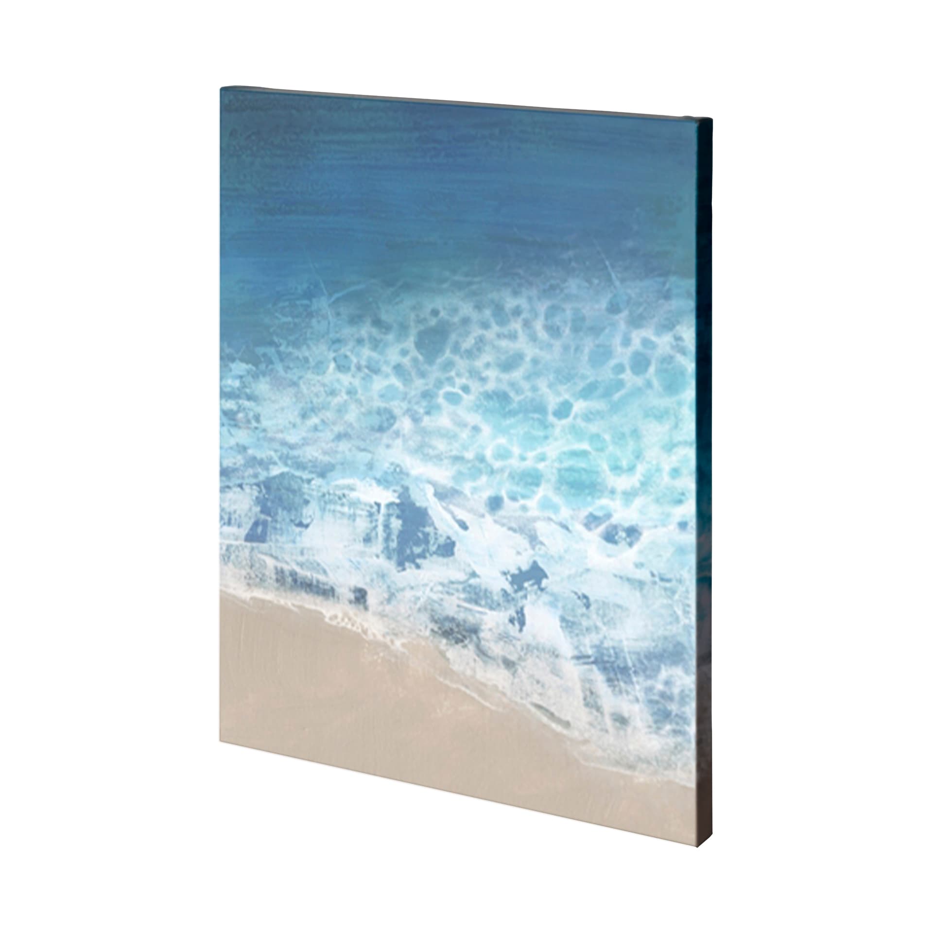 Ebb & Flow II by Victoria Borges a Hand Embellished Textured Canvas — product photograph
