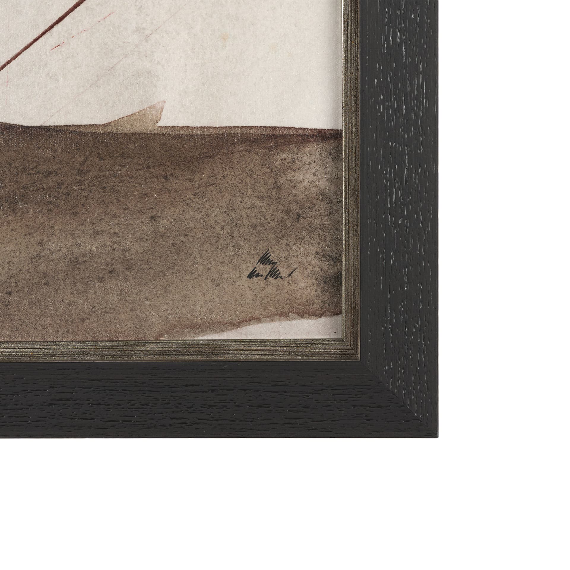 Quiet Constructs I by Mercana Studio Hand Embelished Textured Framed Artwork Matted — product photograph