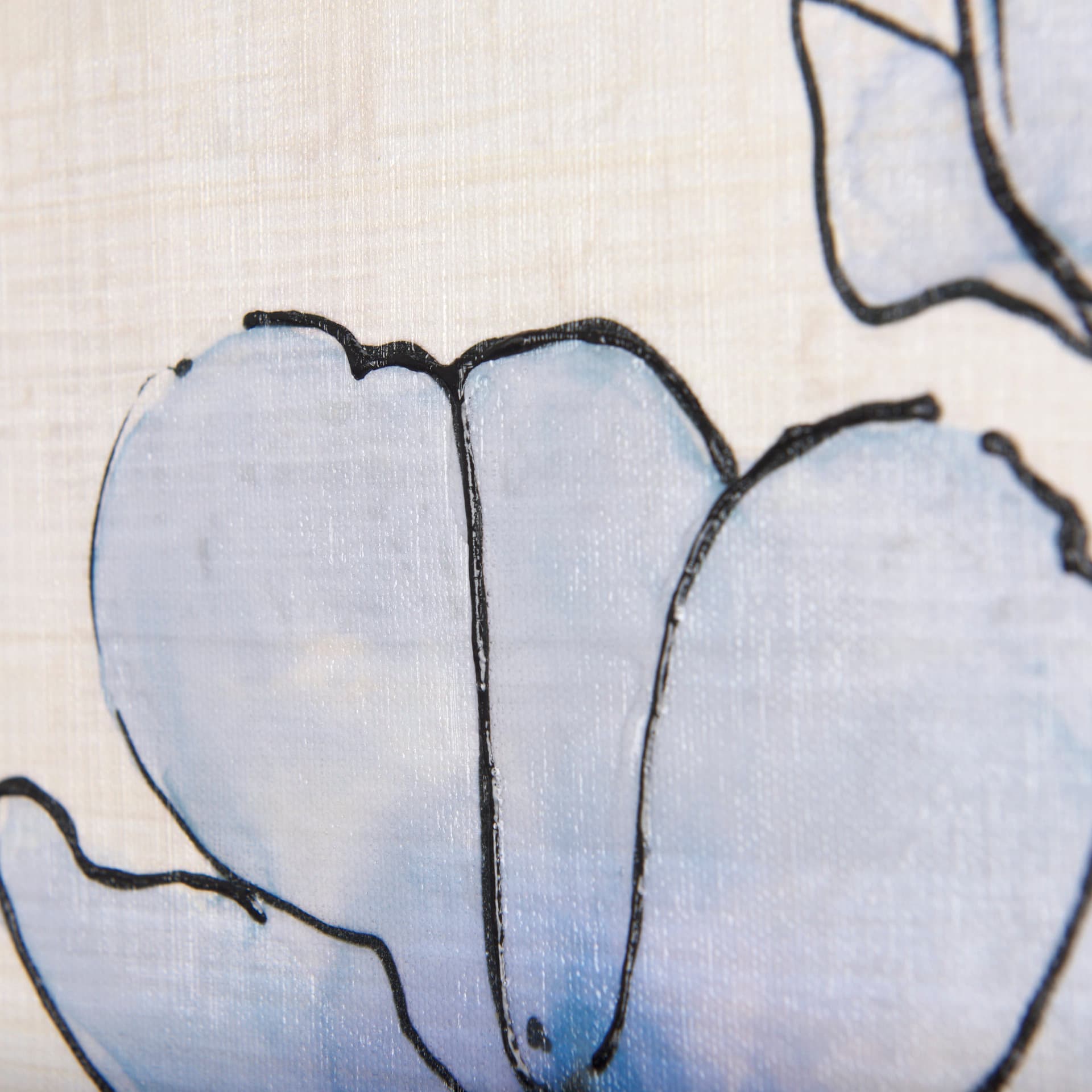 Meadow flowers IV by Mercana Studio a Hand Embellished Textured Canvas — product photograph