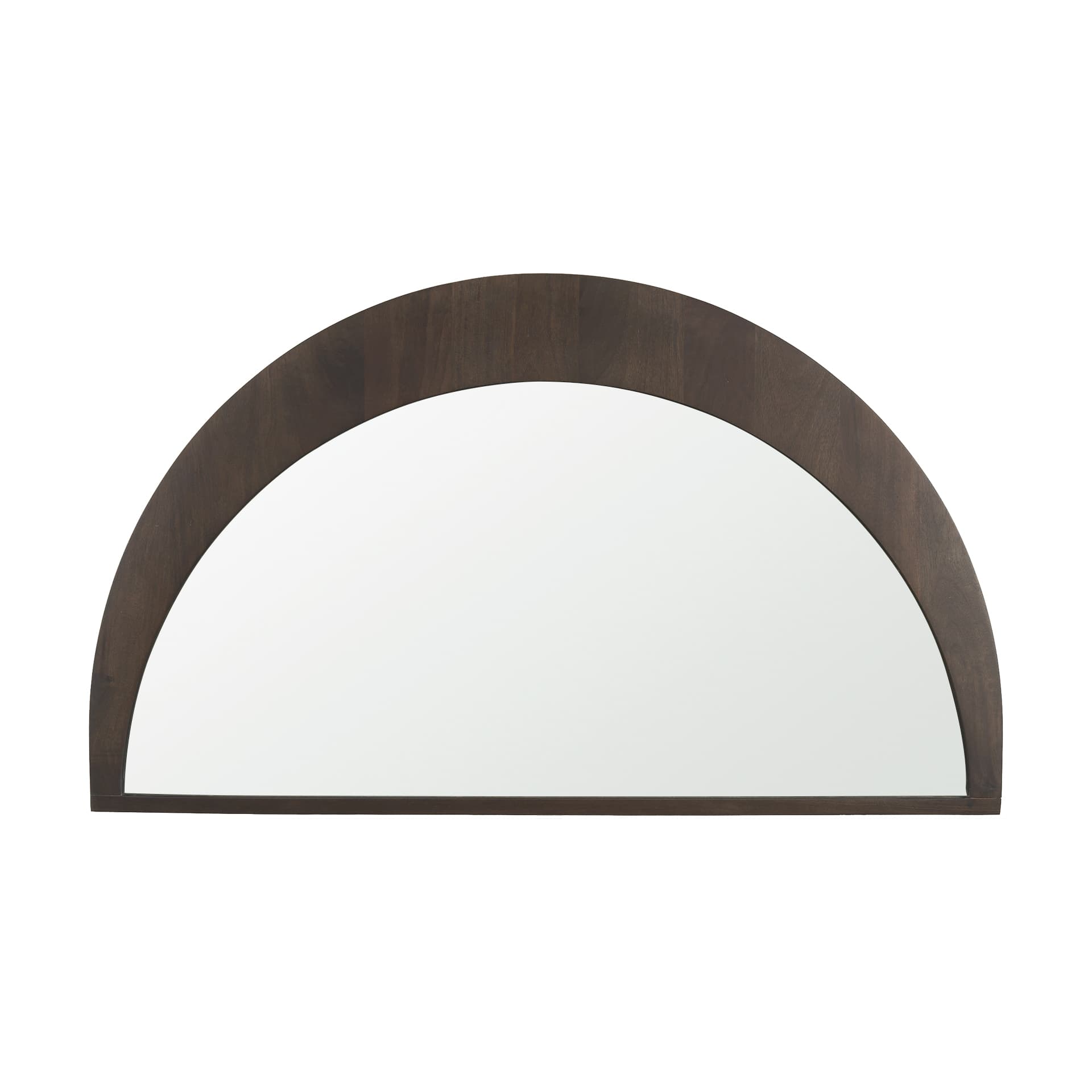 Celeste Dark Brown Wood Large Mirror — product photograph