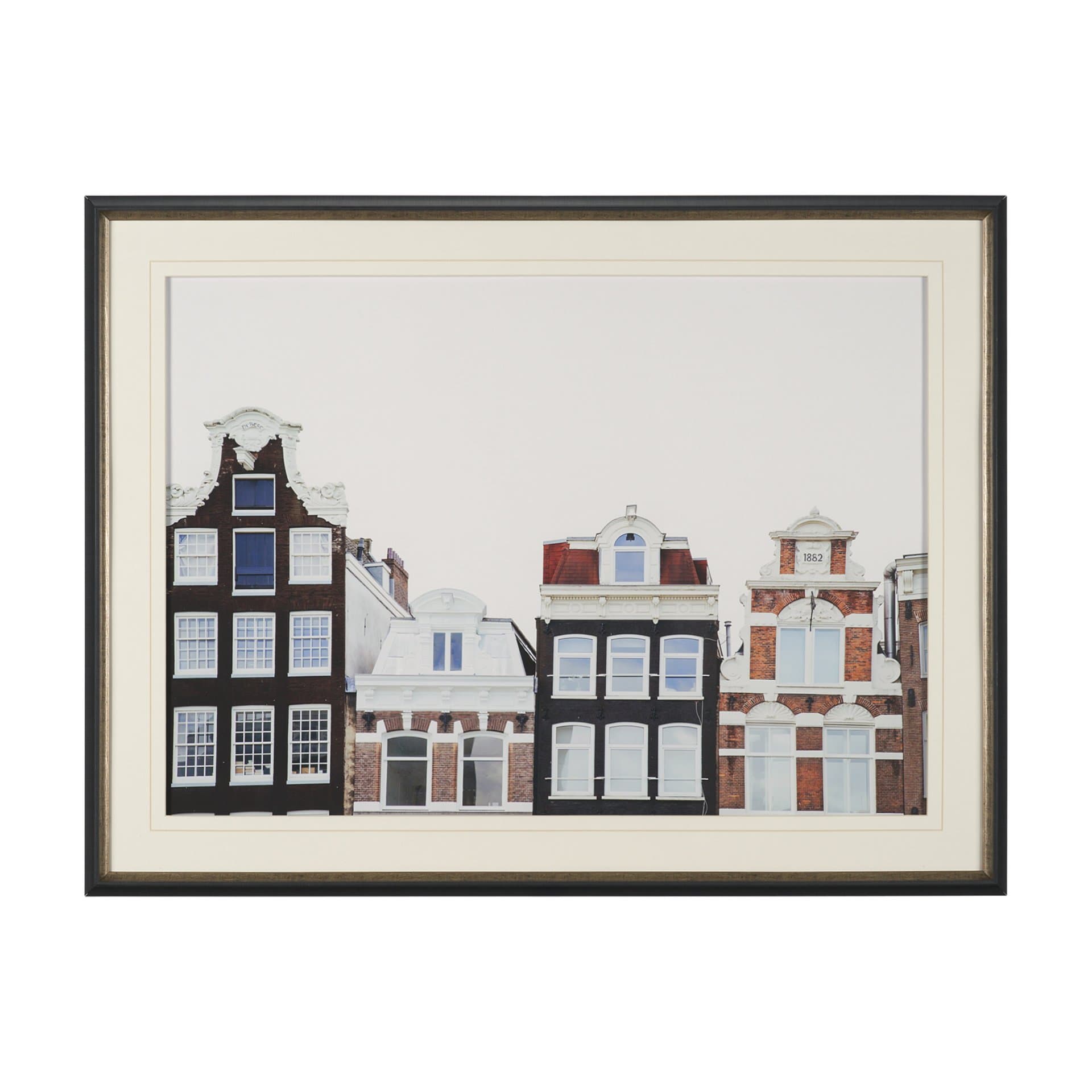 Beautiful Buildings by Irene Sucocki Framed Art Print Matted under Glass — product photograph