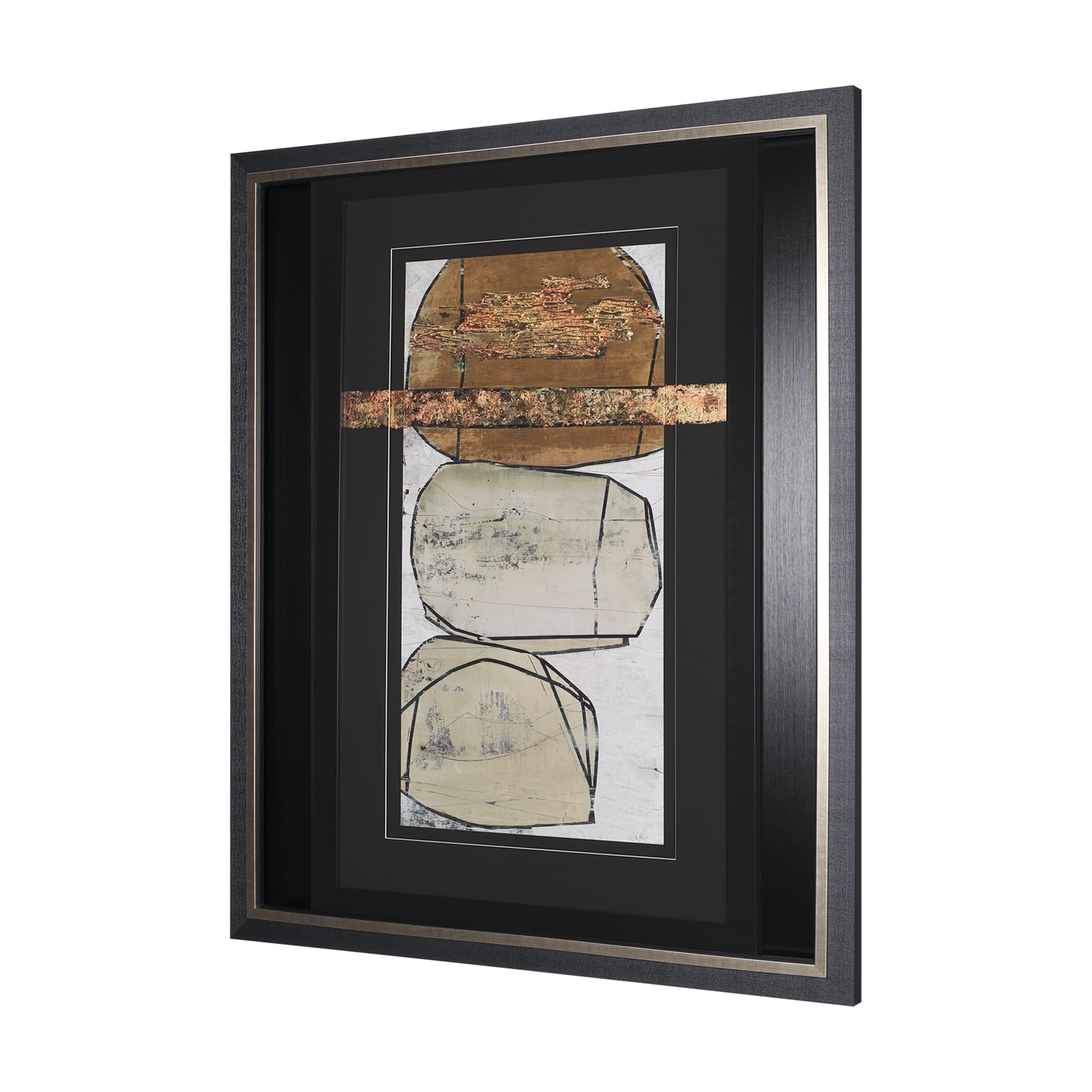 Dim Sum II by Nancy Ngo a Hand Embellished Textured Framed Art Print Matted under Glass — product photograph