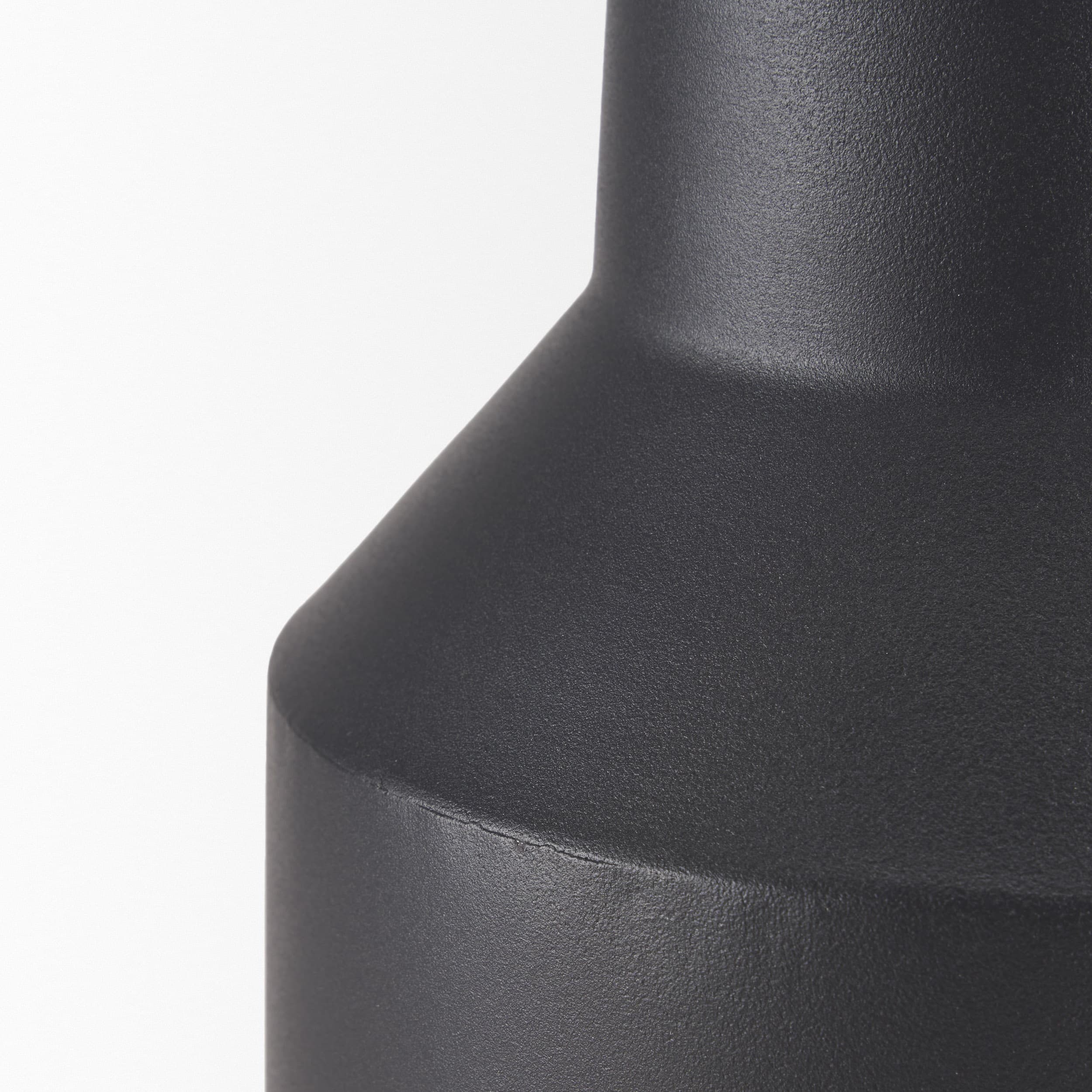 Tosca Small Matte Black Metal Vase — product photograph