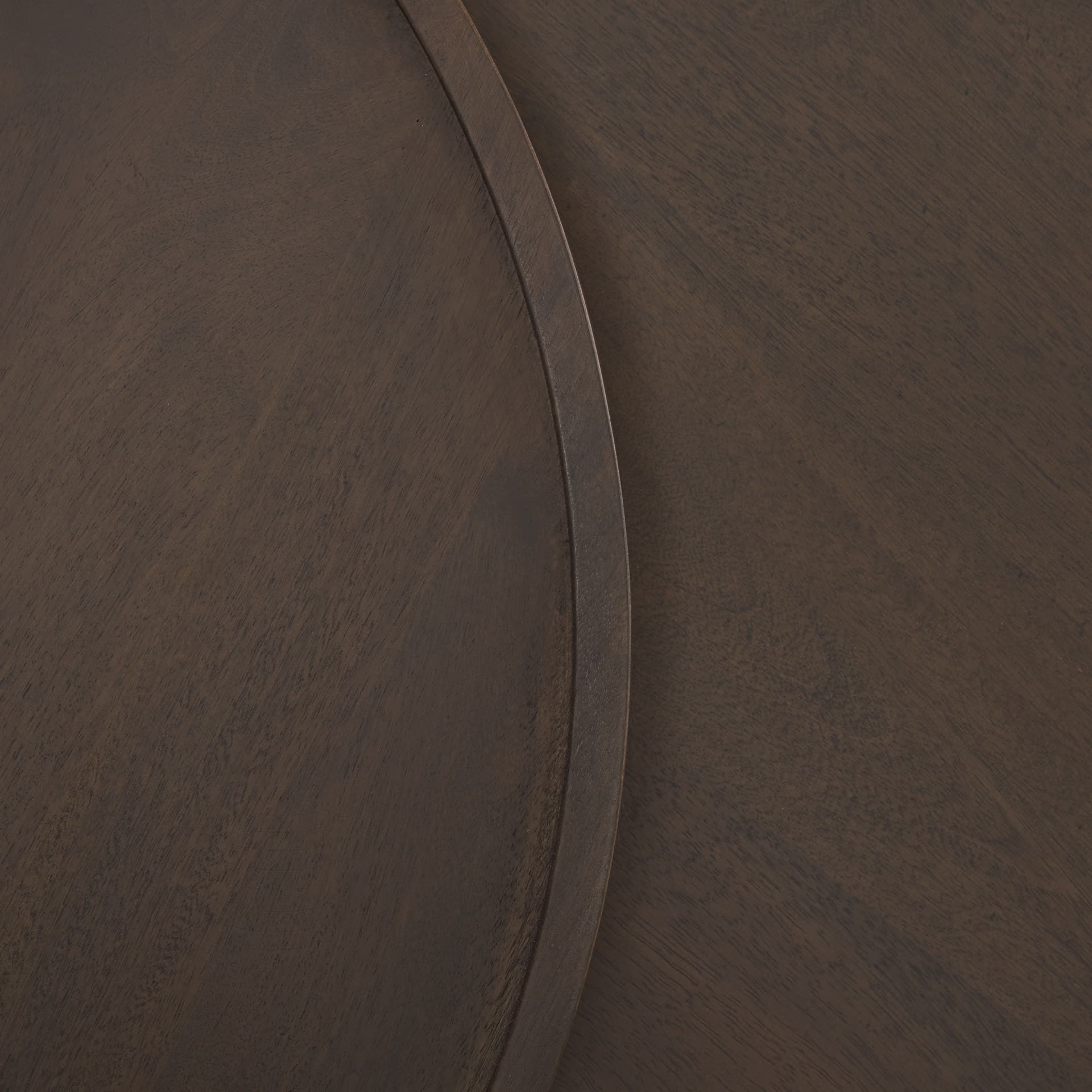 Takoda Dark Brown Wood Tapered Drum Nesting Coffee Tables — product photograph