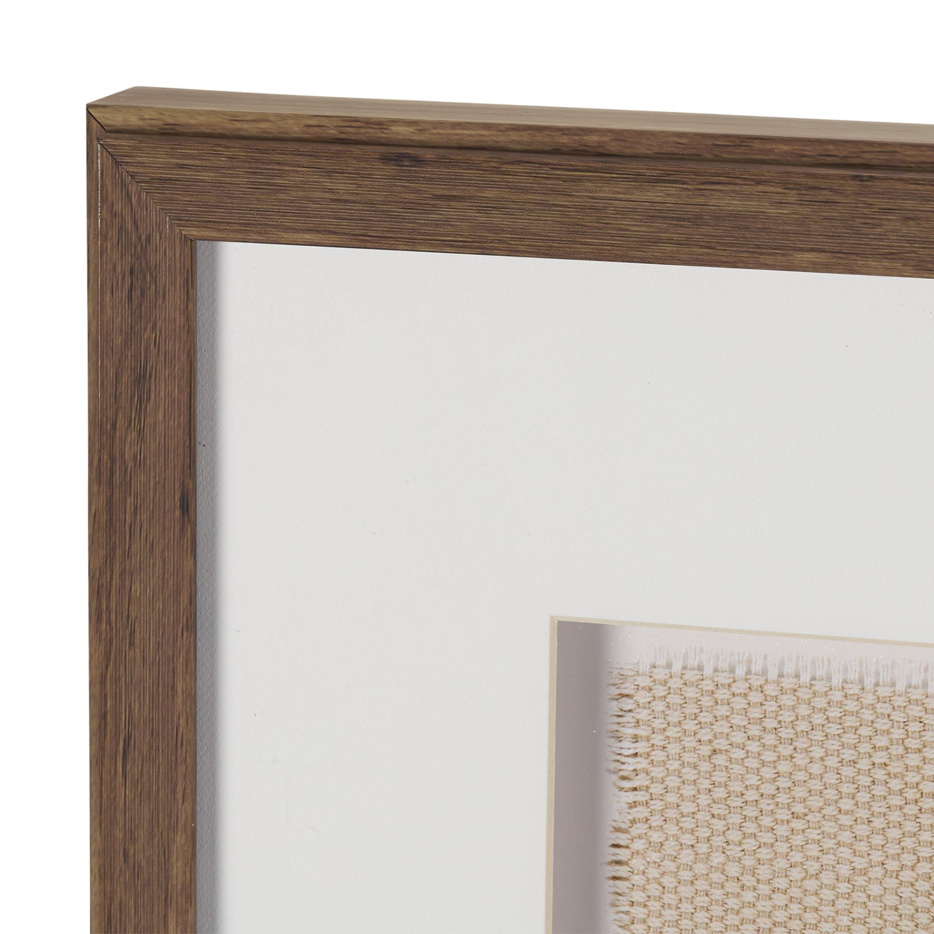 Papua Necklace II by Mercana Studio Hand-Embellished Textured Framed Artwork Matted under Glass — product photograph