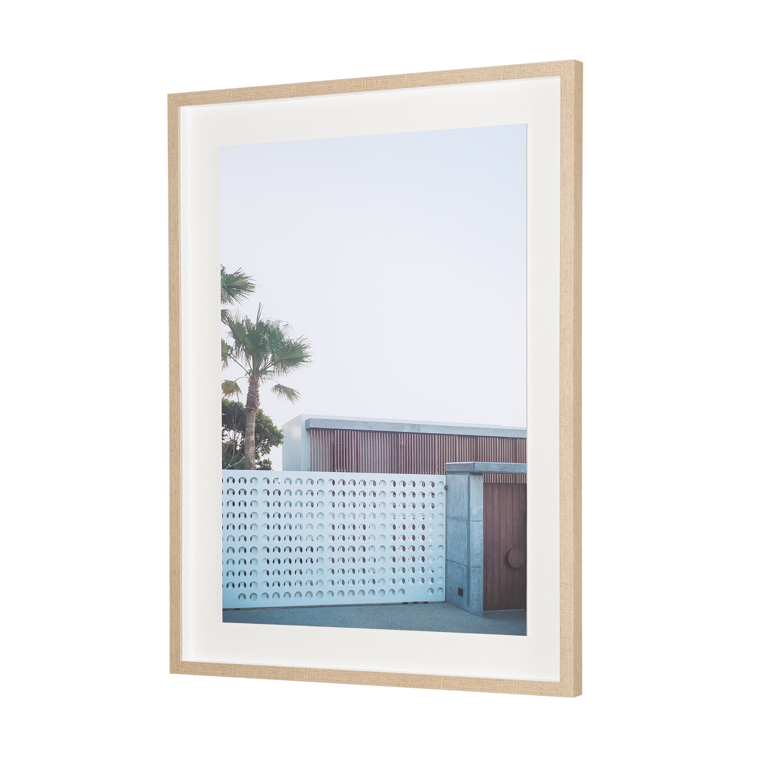 Modern Oasis View by Shot By Clint Framed Photo Print Matted under Glass — product photograph
