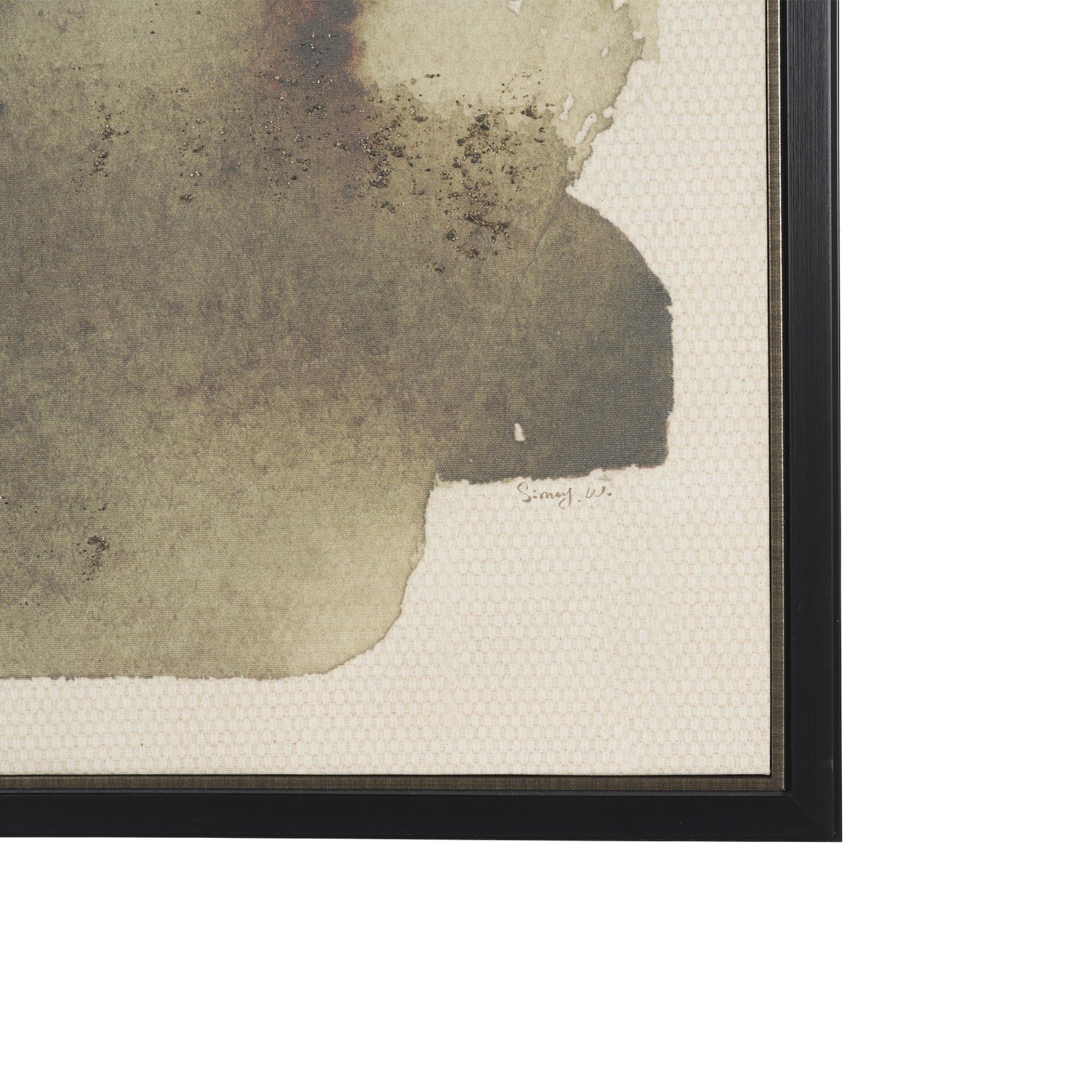Aboreal Fade II by Mercana Studio Hand-Embellished Textured Framed Canvas Artwork — product photograph