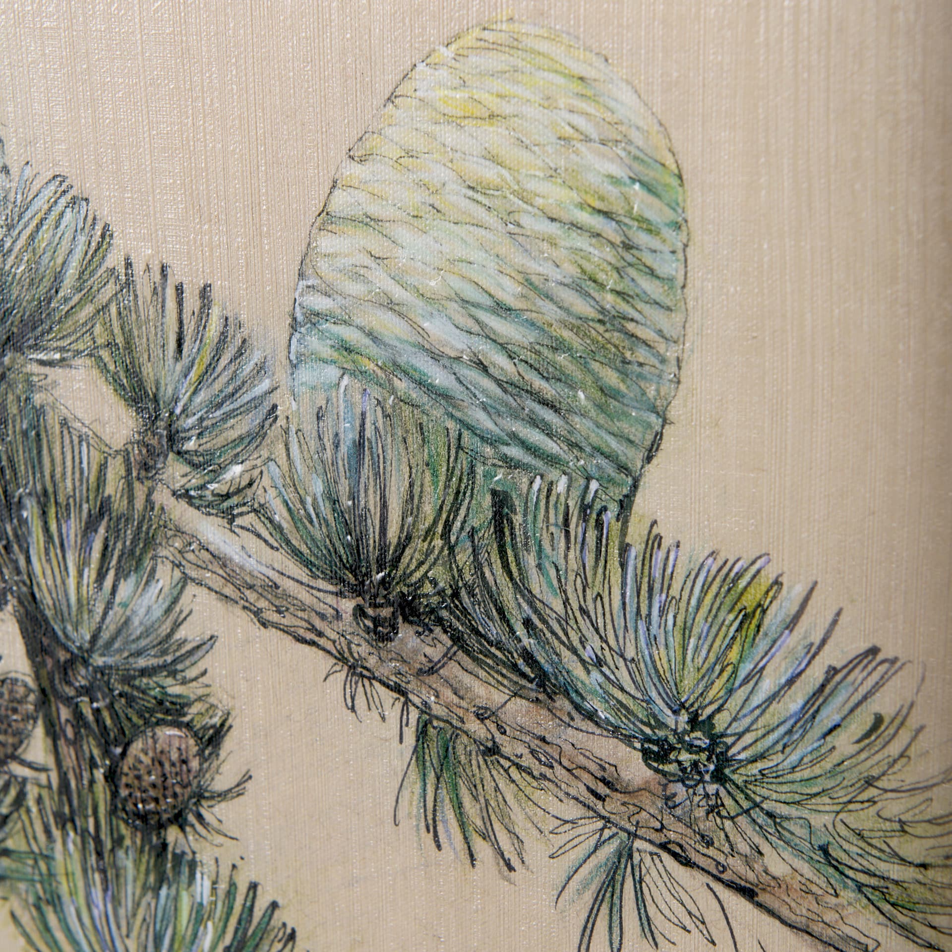 Evergreen collection II by Victoria a Hand Embellished Textured Canvas — product photograph