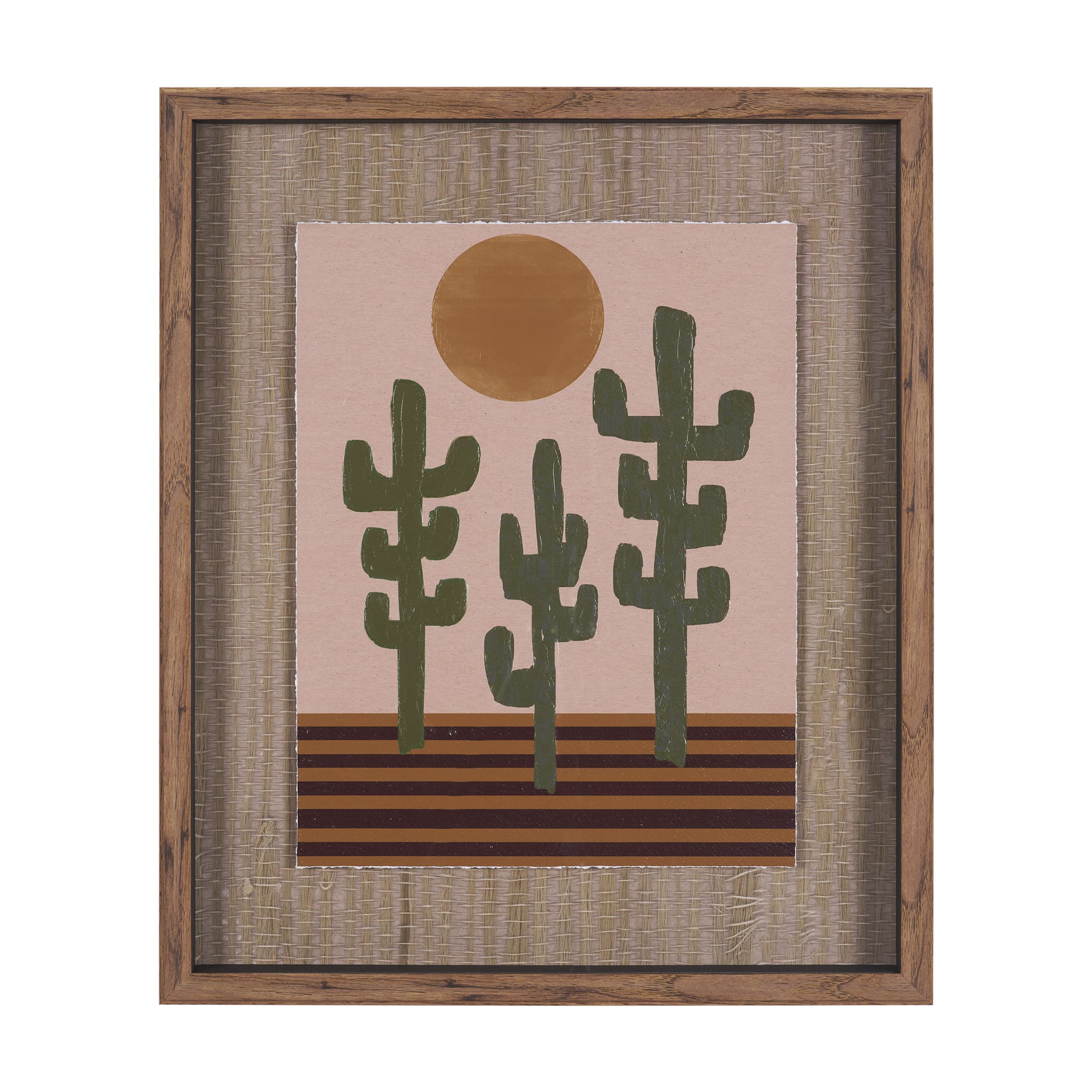 Southwestern Landscape No.3 by The Miuus Studio Textured Framed Artwork Matted under Glass — product photograph