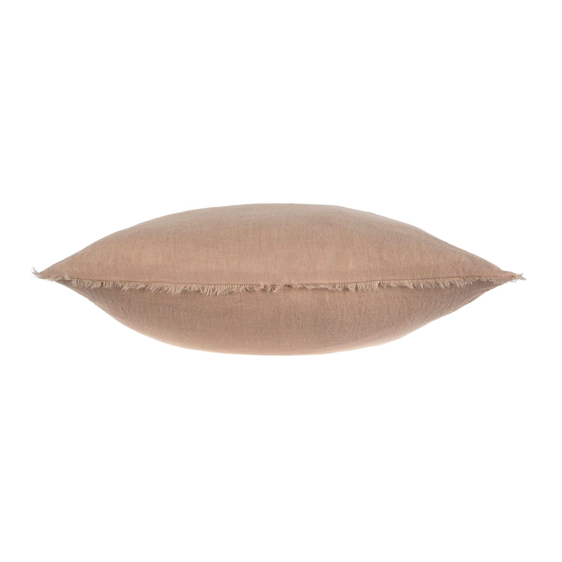 Lina 24x24 Linen Pillow Peony Cover w/Filler — product photograph