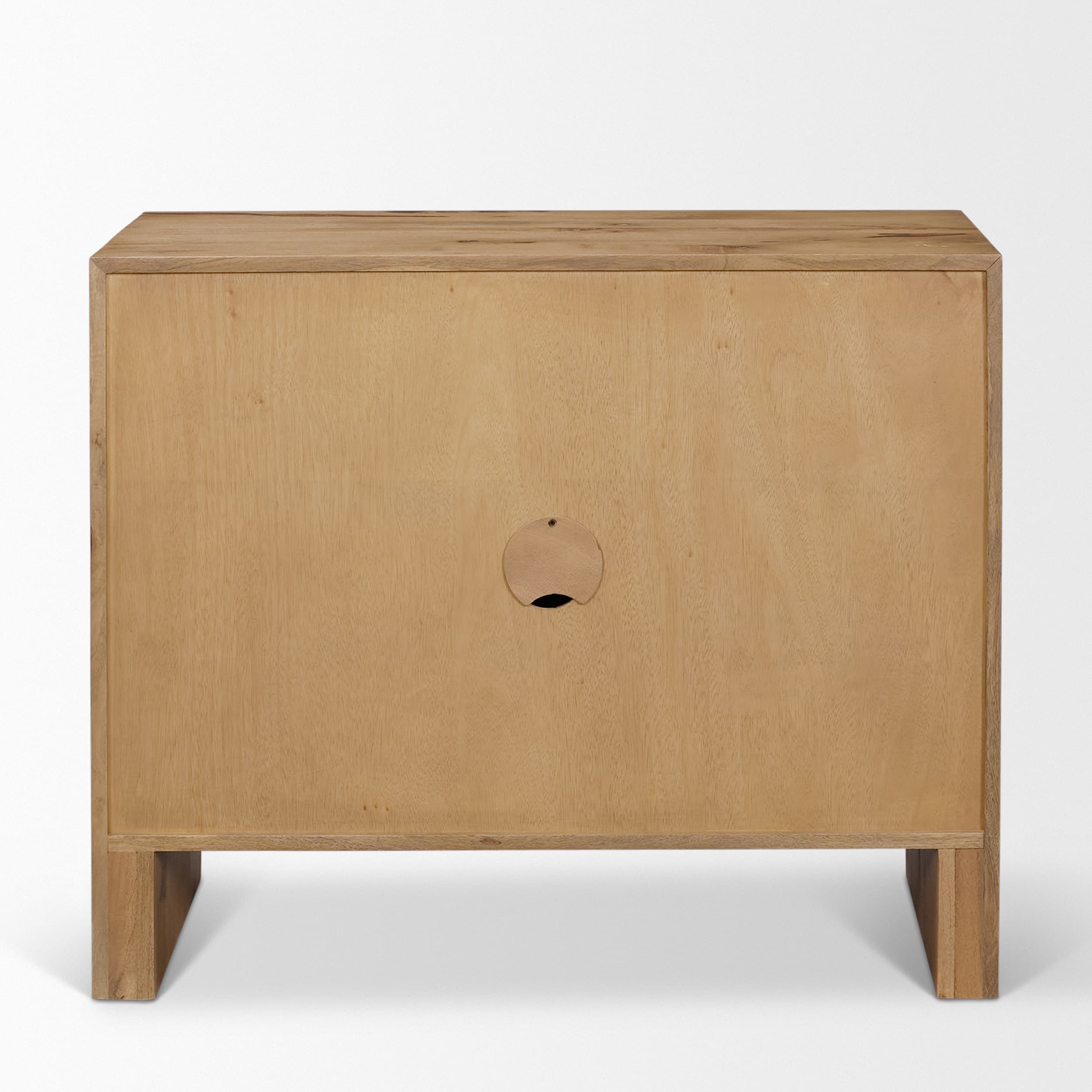 Notts Brown Wood 2-Door Accent Cabinet — product photograph