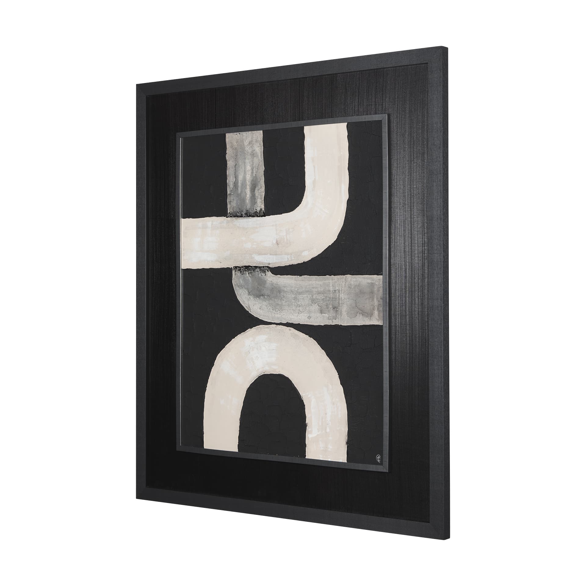 Pipes IV by Studio M a handmade Original Framed Artwork under Glass — product photograph