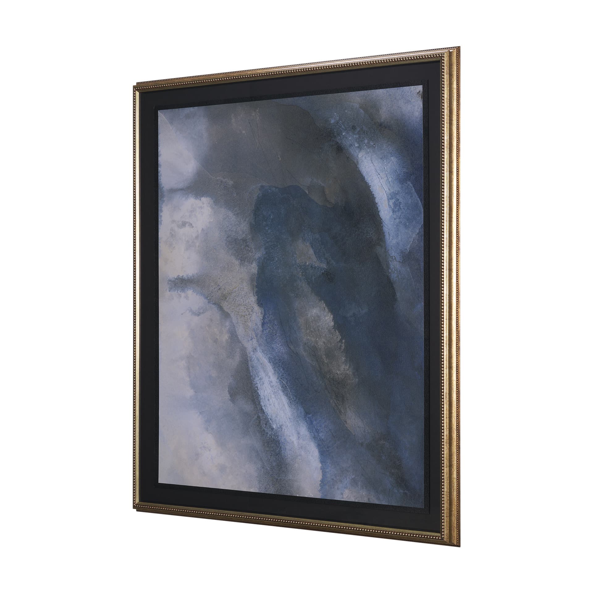 Turbulent Skies Abstract by Mercana Studio a Hand Embellished Framed Print under Glass — product photograph