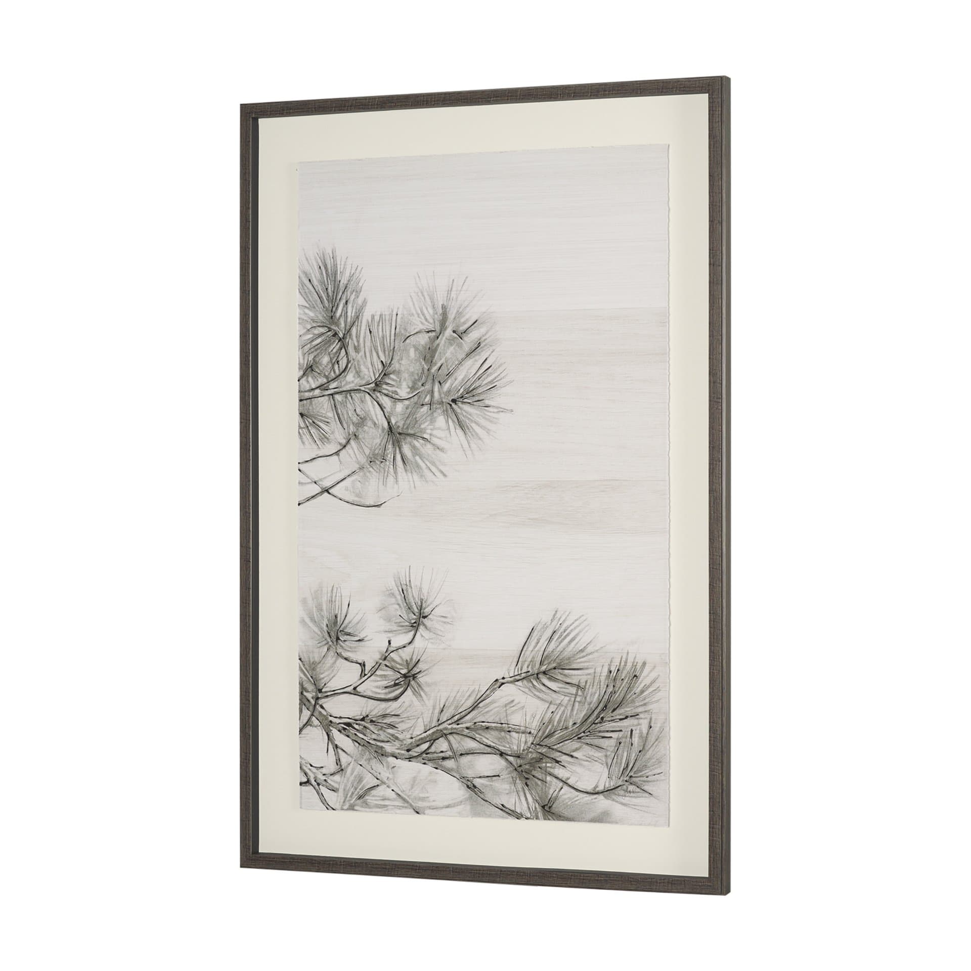 Ponderosa Whisper R by Mercana Studio Hand Embelished Framed Artwork Matted under Glass — product photograph