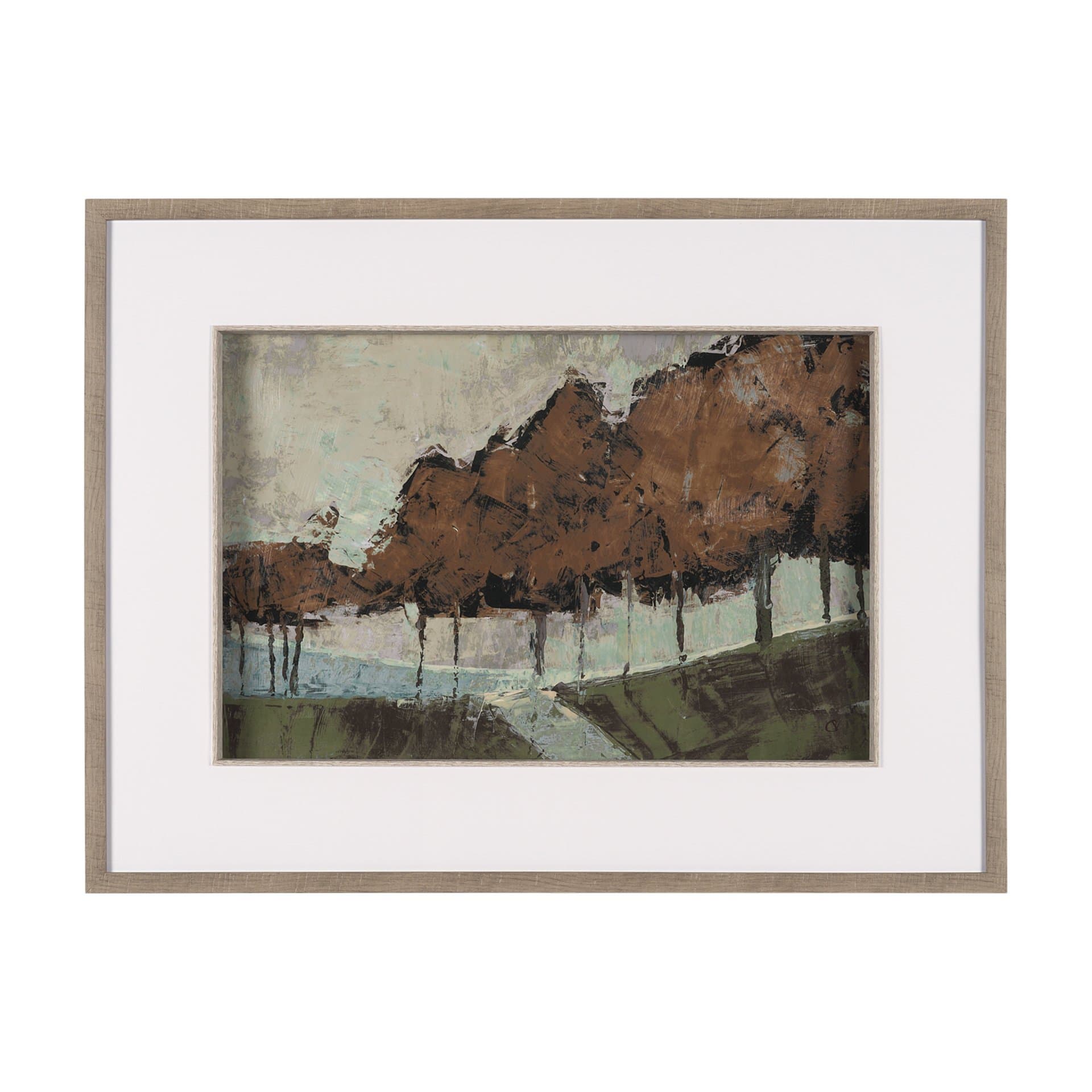Gilded Grove by Mercana Studio Textured Framed Artwork Matted under Glass — product photograph
