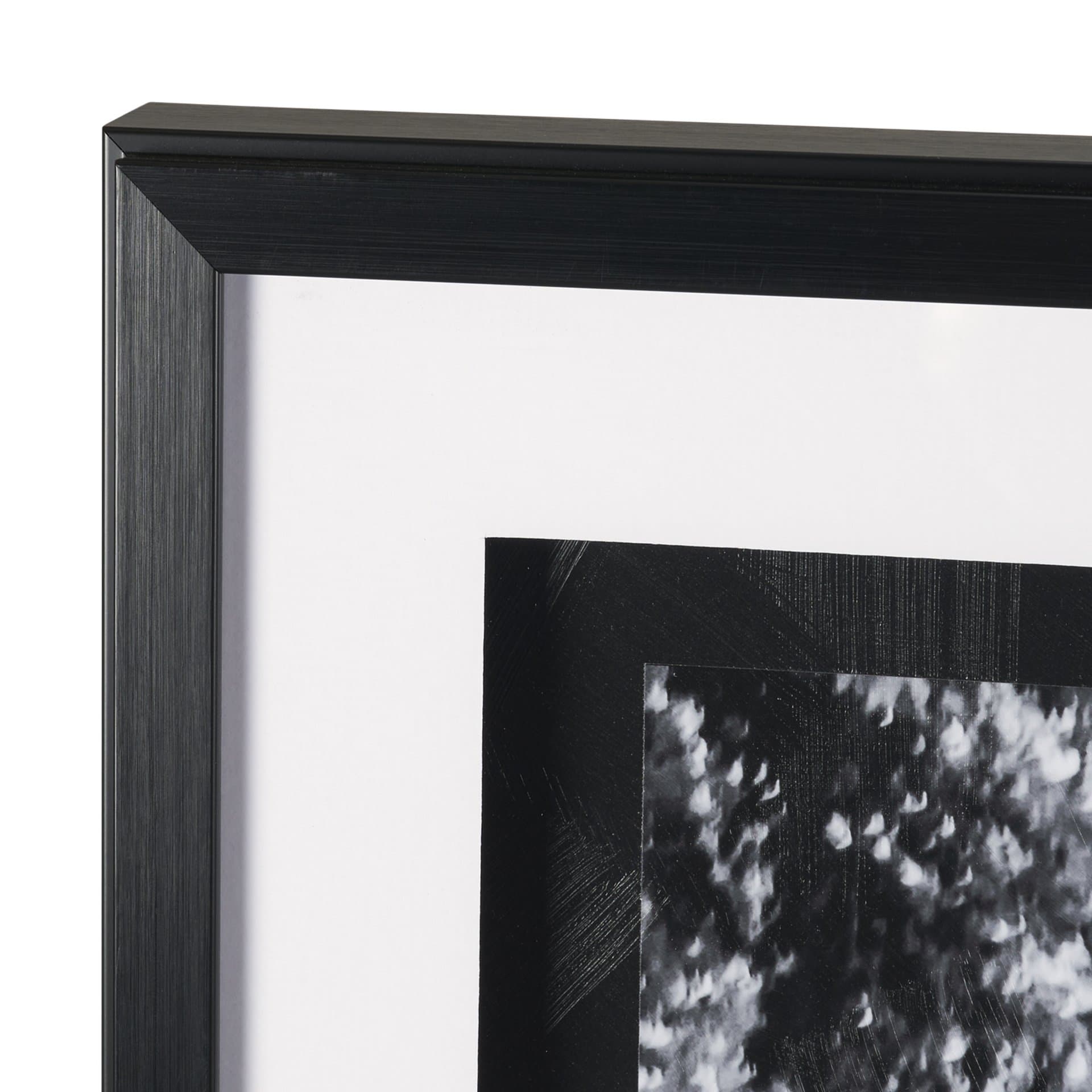 Classic Old Chevy in Havana Cuba by Richard Silver Textured Framed Art Print Matted under Glass — product photograph
