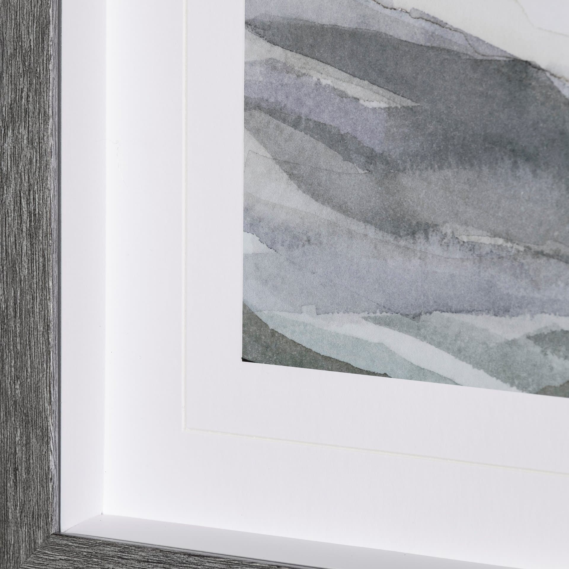Life in North II by Melody Ducharme a Hand Embellished Textured Framed Art Print Matted under Glass — product photograph