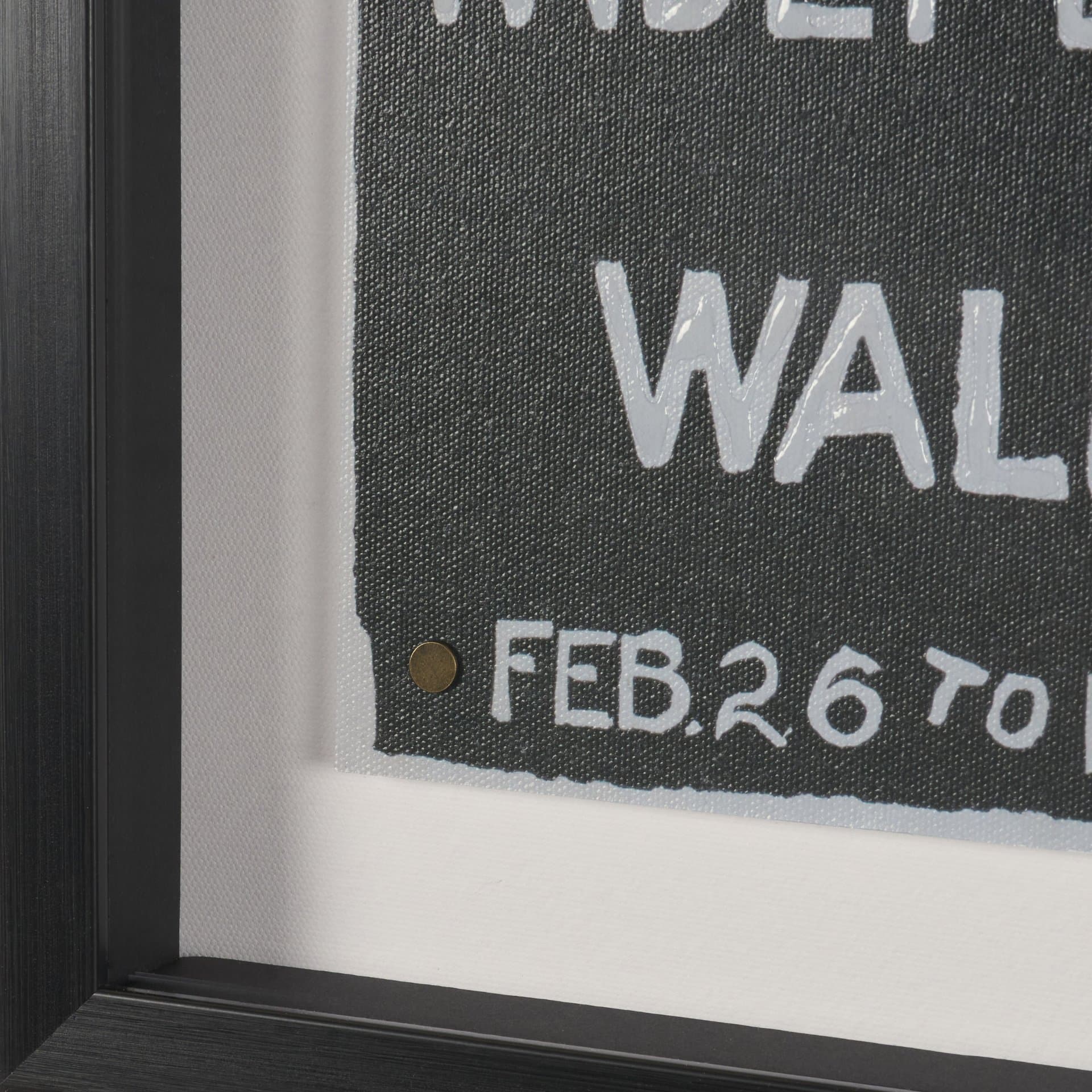 Ephemera Independent by The Vintage Collection Hand Embelished Text Frame Artwork Matted under Glass — product photograph