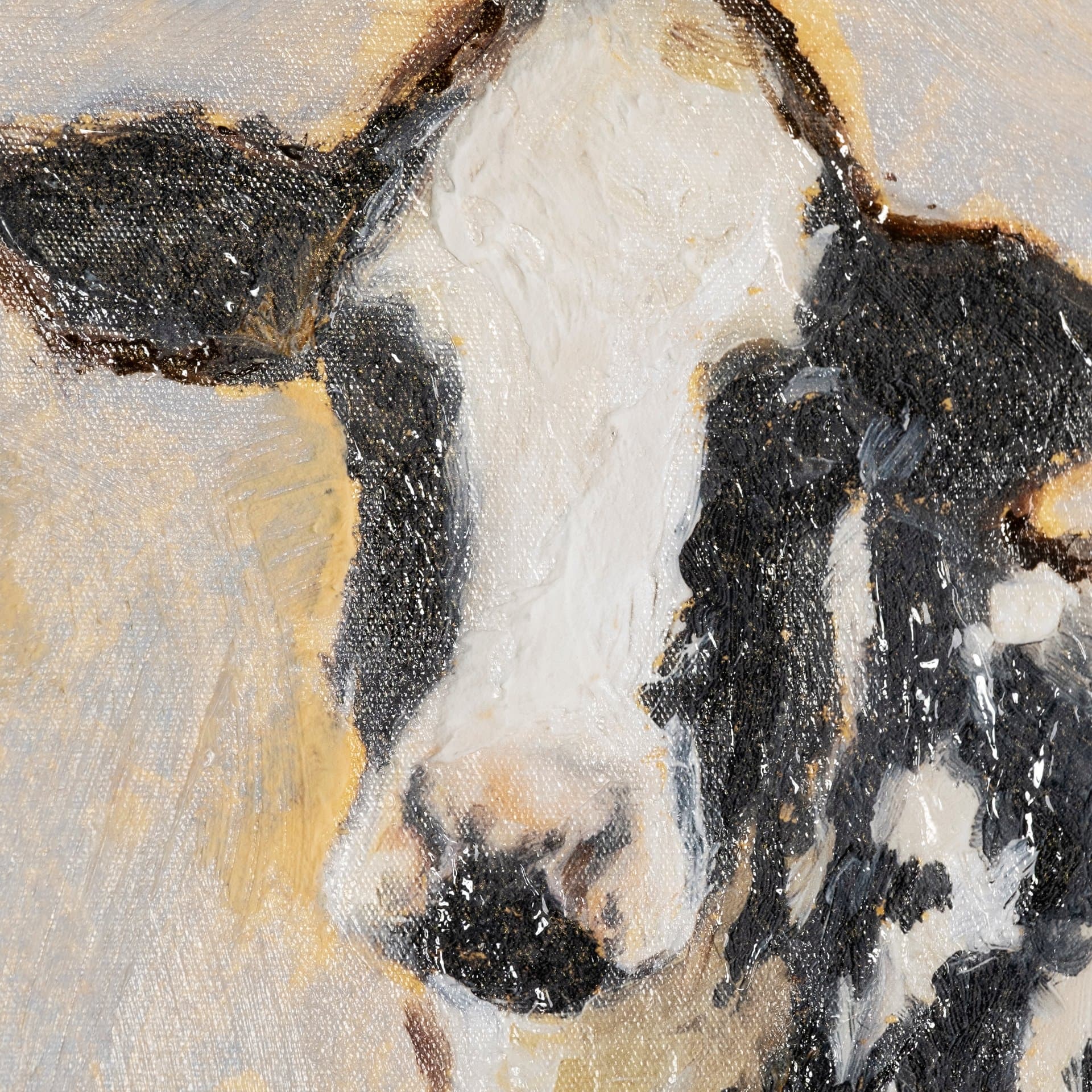 Moo-ving II by Ethan Harper a Hand Embellished Textured Canvas — product photograph