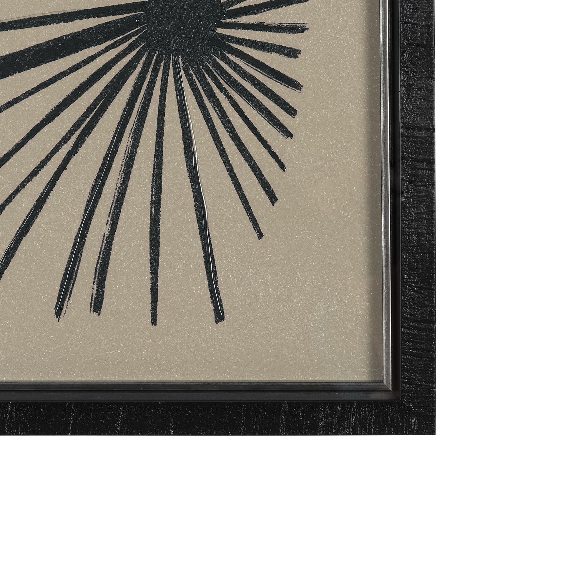 Simple Floral - Grow by Mercana Studio Hand Embellished Textured Framed Art Photo Matted under Glass — product photograph