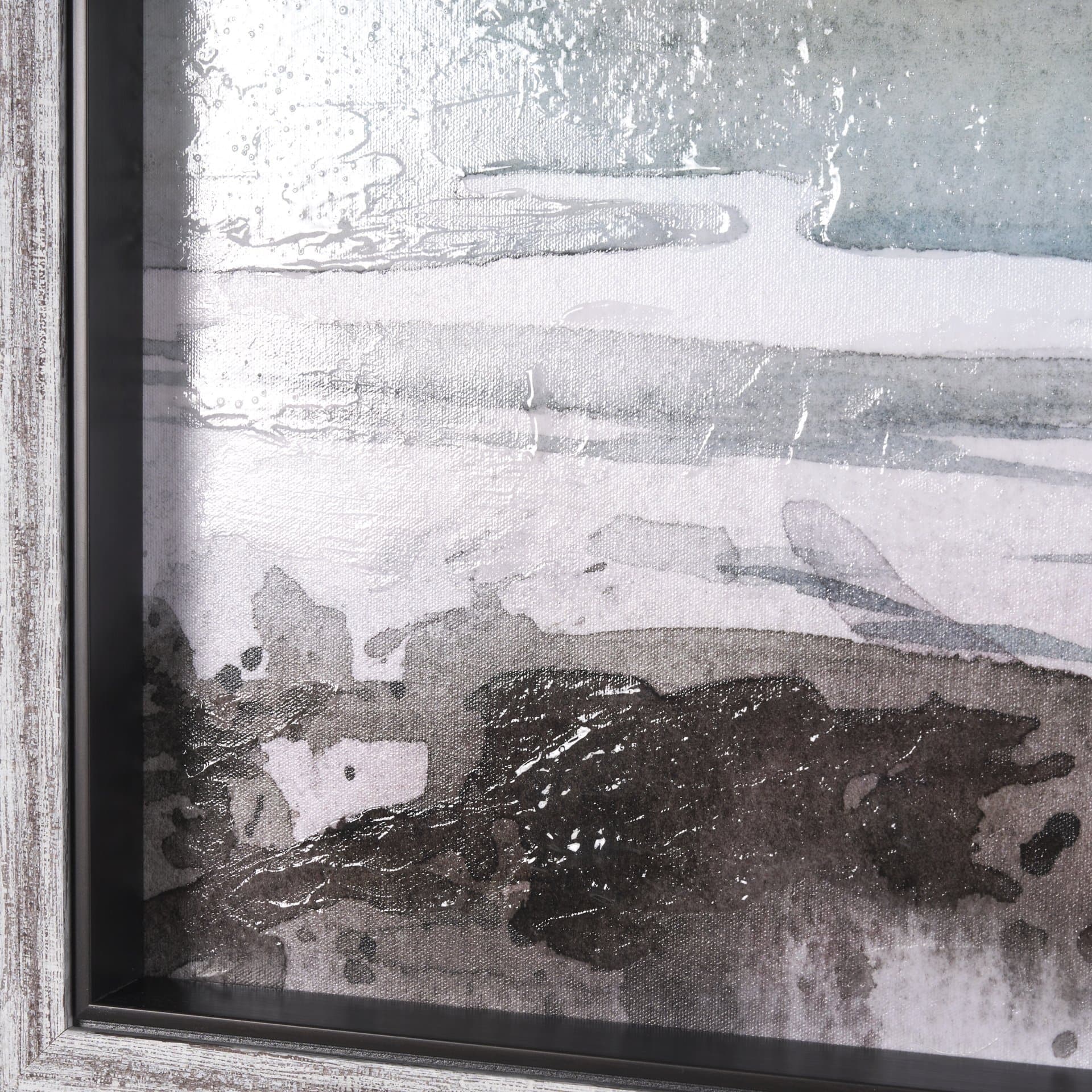 Seaside Vacation IV by Mercana Studio a Hand Embellished Textured Framed Art Print — product photograph