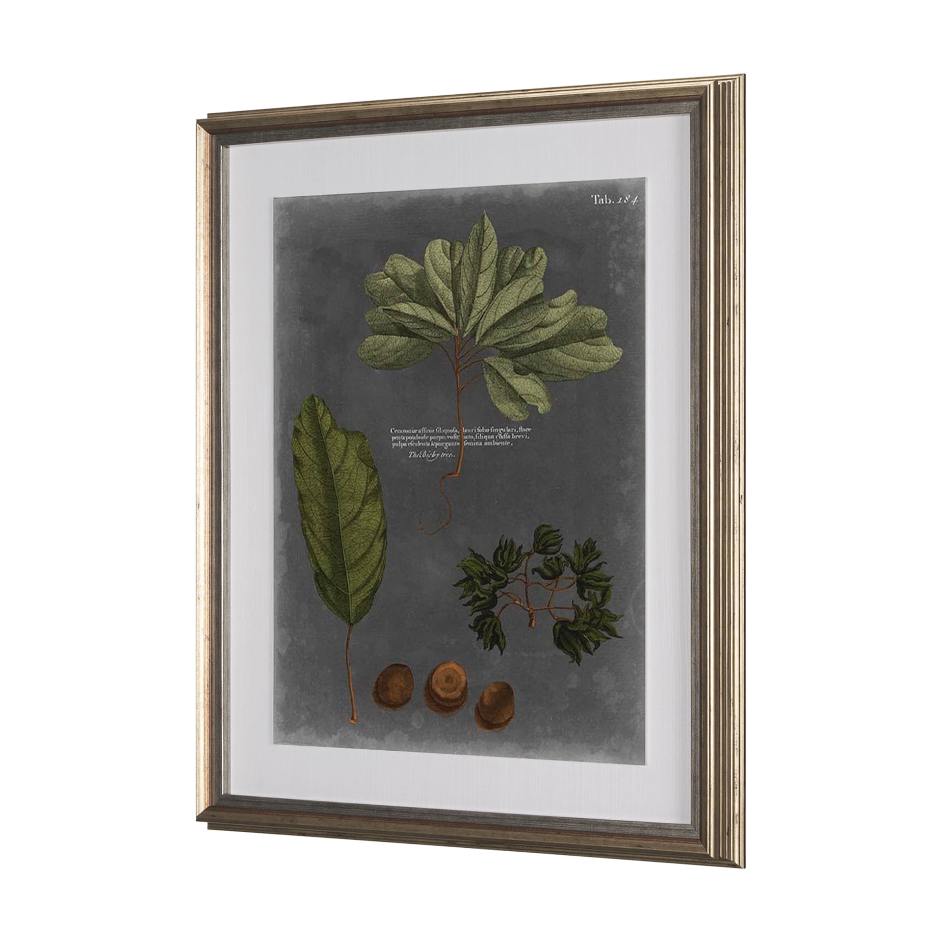 Foliage Dramatique VI by Vision Studio Hand Embellished Textured Framed Art Print Matted under Glass — product photograph
