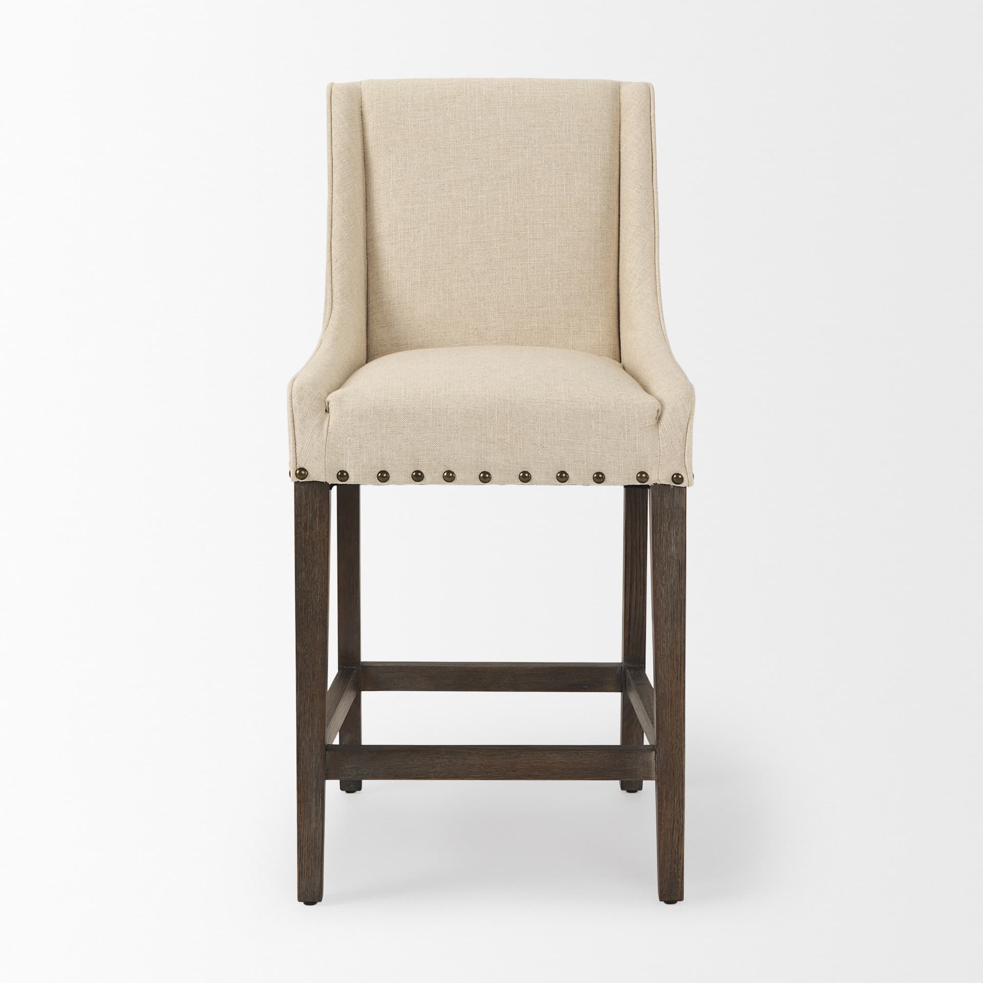 Kensington Backless 43in Seat Counter Stool | Medium Brown Wood — product photograph