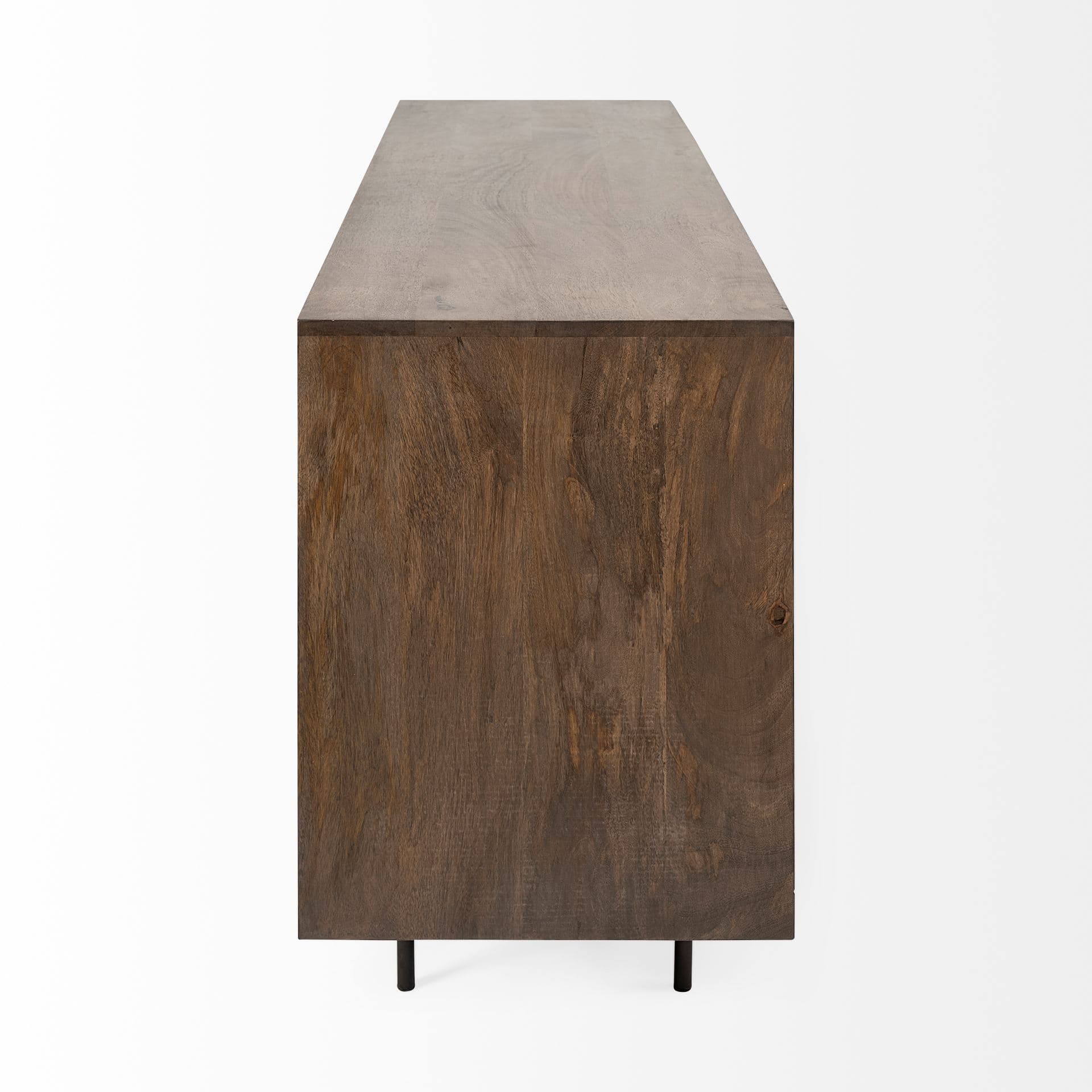 Grace 70Wx18.5Lx31.25H Two-Tone Brown Solid Wood 6 Drawer Sideboard — product photograph