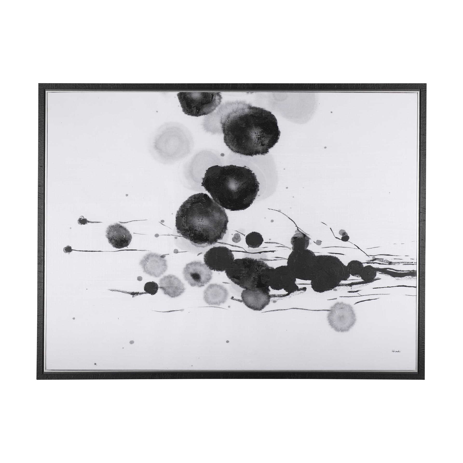 Blooming by Mercana Studio a Hand Embellished Textured Framed Canvas — product photograph