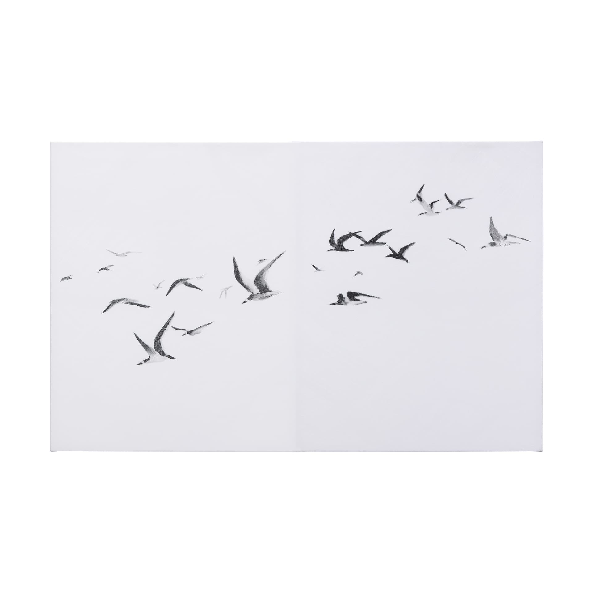 Fly Away by Mercana Studio a Hand Embellished Textured Canvas — product photograph