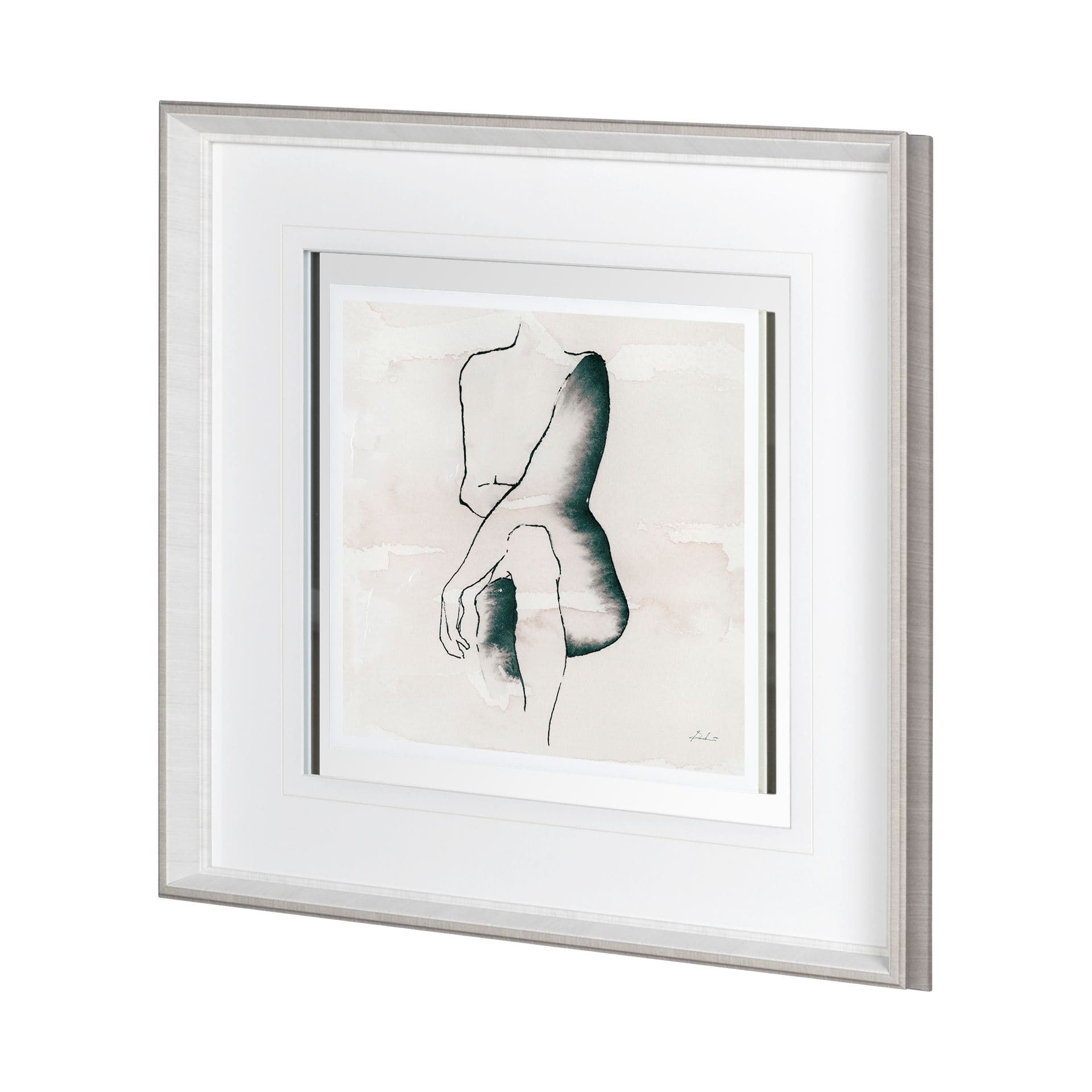 Andromedae Light V by Melody D a Hand Embellished Textured Framed Art Print Matted under Glass — product photograph
