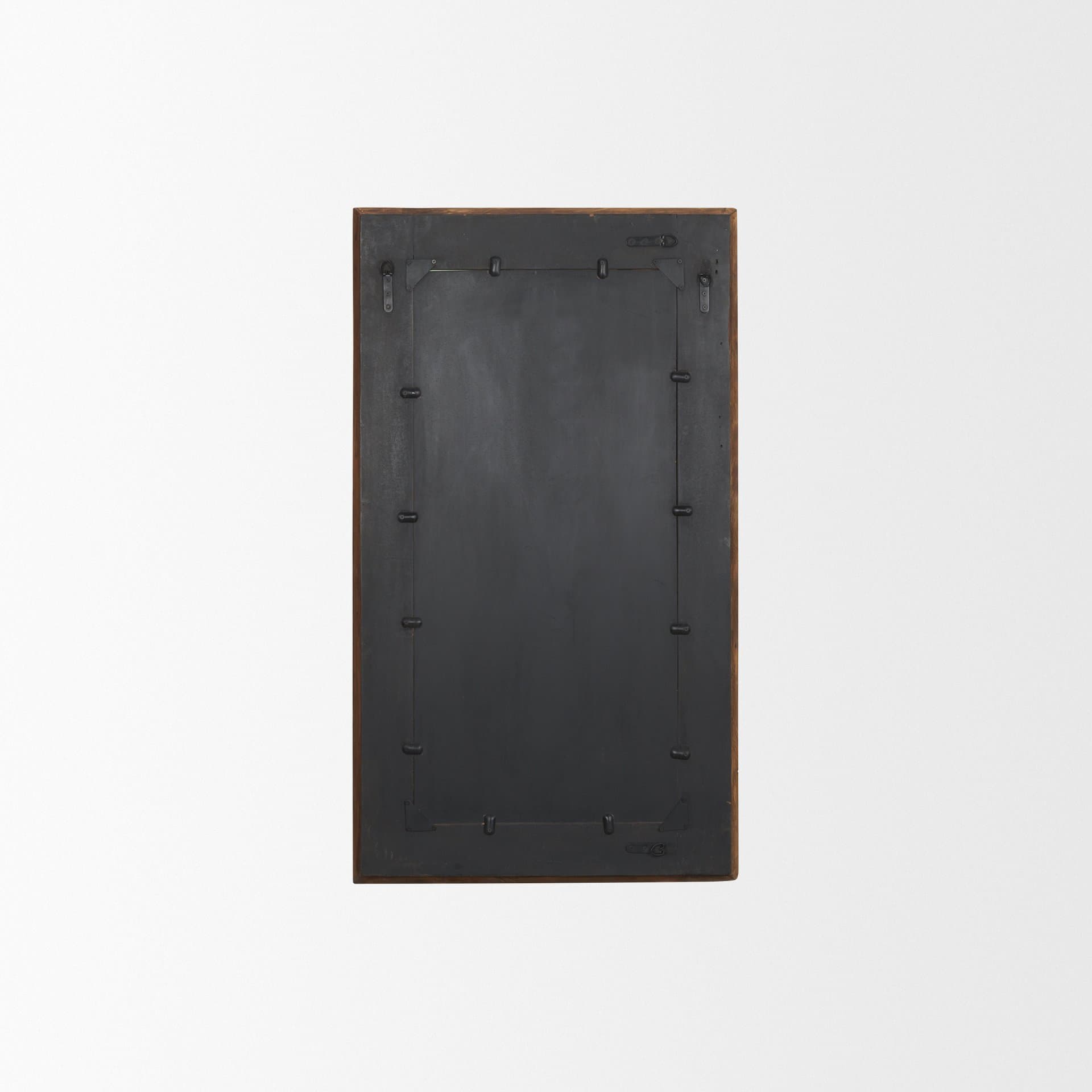 Bennet Small Rectangle Reclaimed Wooden Mirror — product photograph