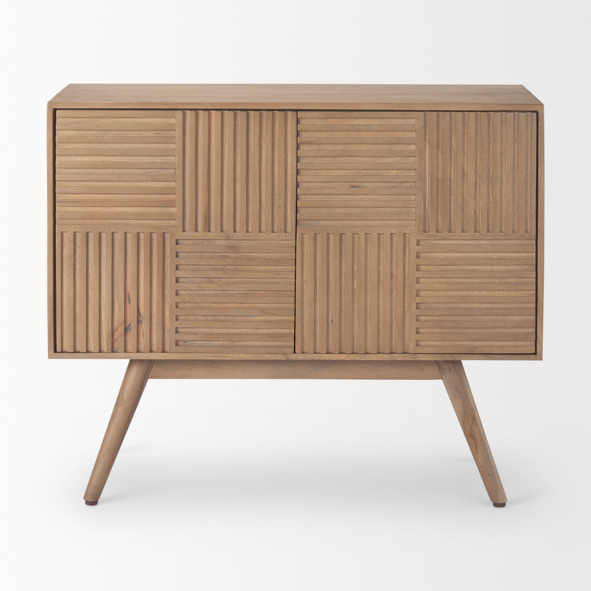 Sable 37.0L x 17.0W x 30.5H Light Brown Wood Accent Cabinet — product photograph