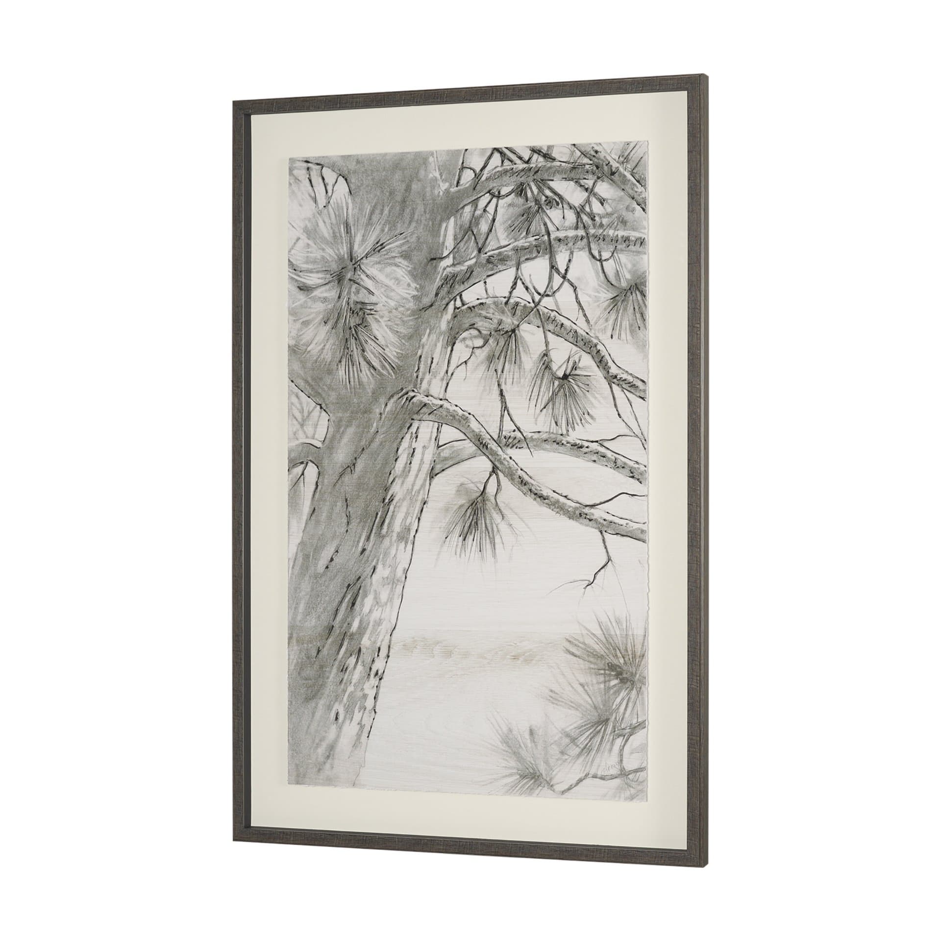 Ponderosa Whisper by Mercana Studio Hand Embelished Framed Artwork Matted under Glass — product photograph