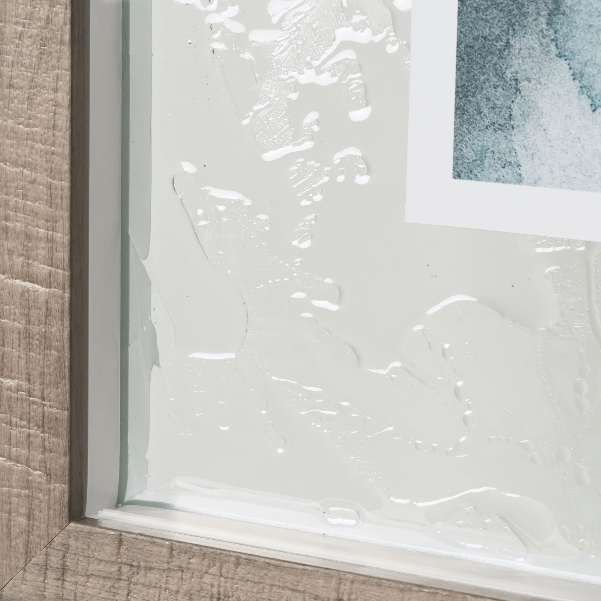 Swim II by Mercana Studio a Hand Embellished Textured Framed Art Print Matted under Glass — product photograph