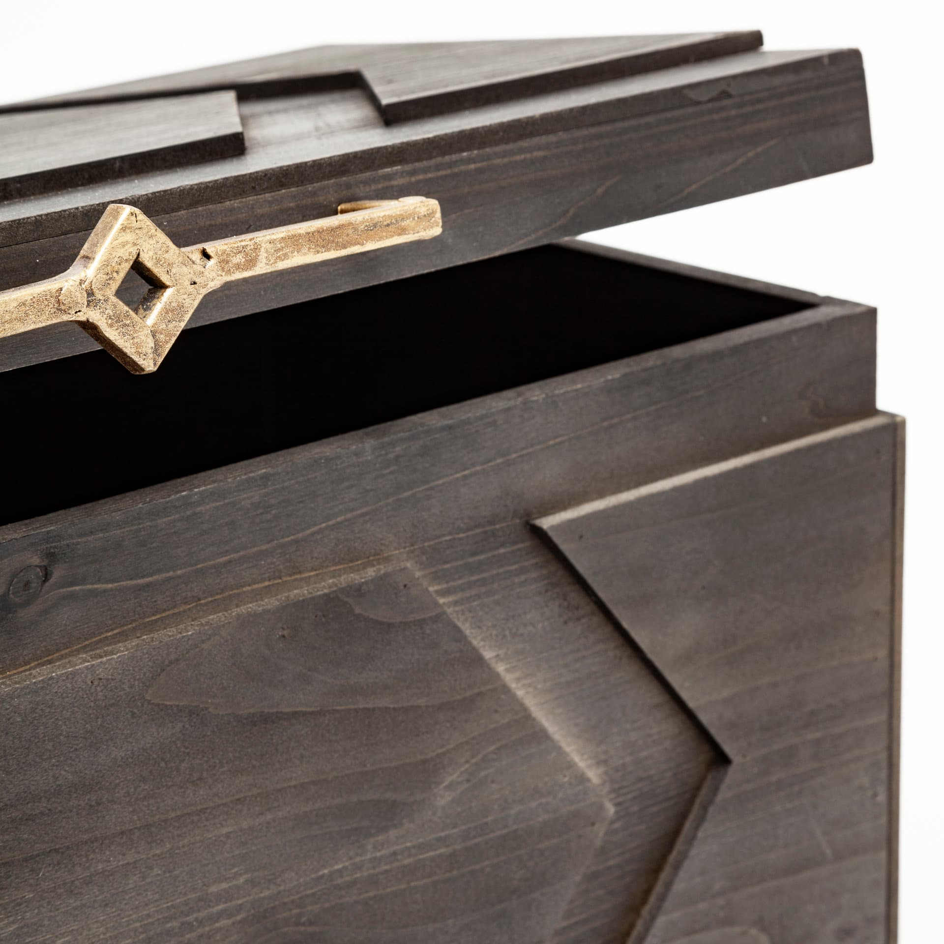Cassia Set of 2 Brown Wooden Boxes — product photograph
