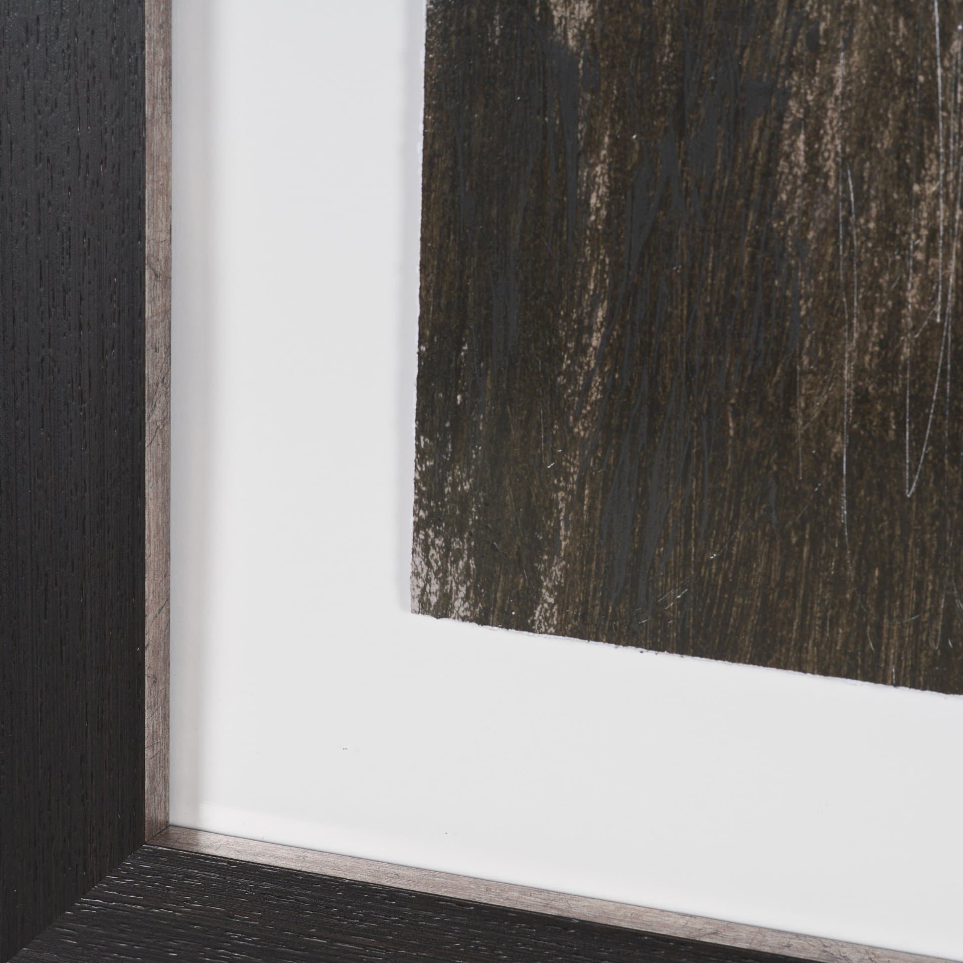 Fault Geometry I by Mercana Studio Hand-Embellished Textured Framed Artwork Matted under Glass — product photograph